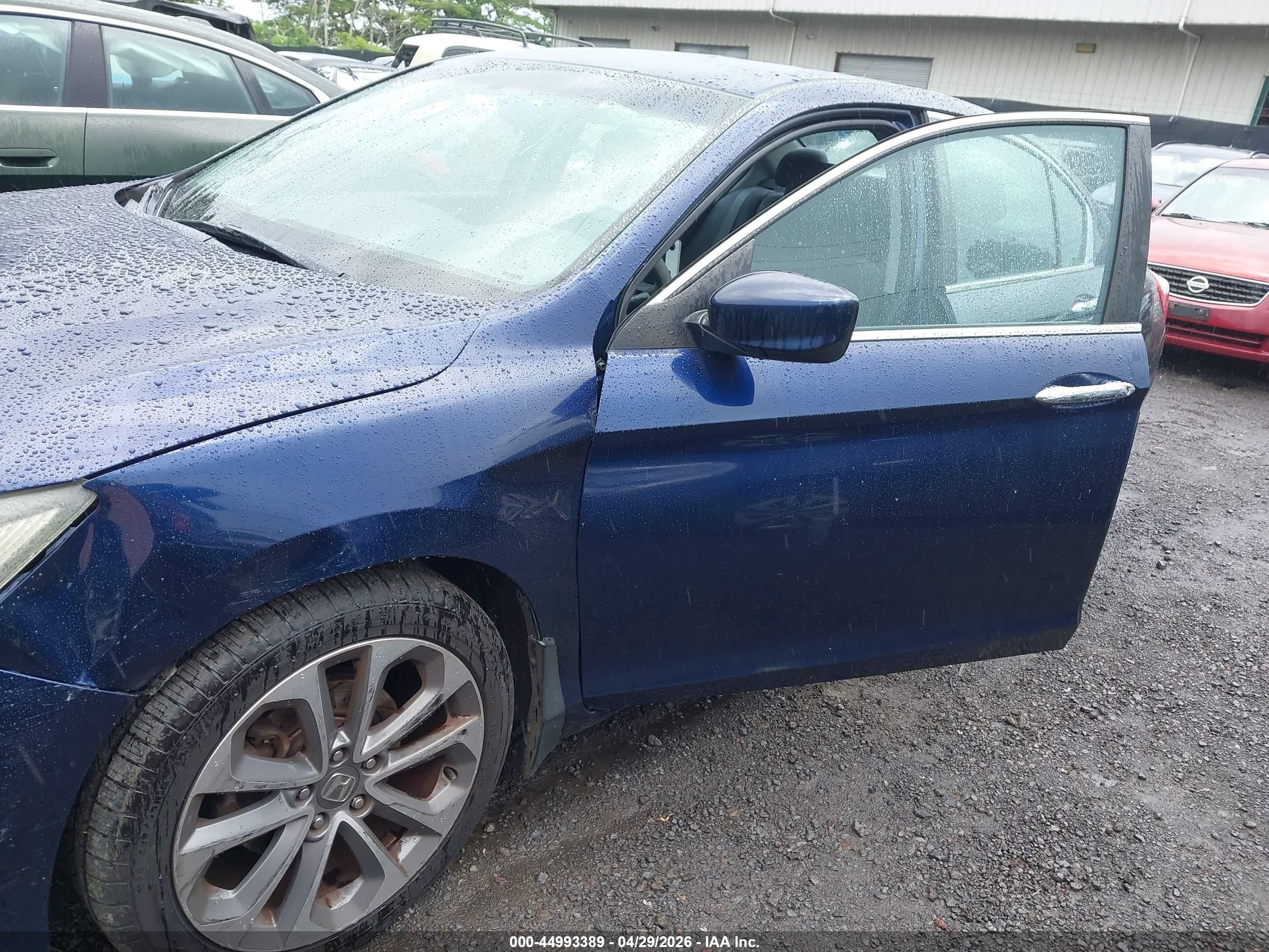 2013 Honda Accord Sport Blue vin: 1HGCR2F54DA158215