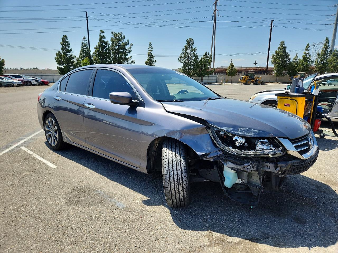 2013 Honda Accord Sport Gray vin: 1HGCR2F54DA164869
