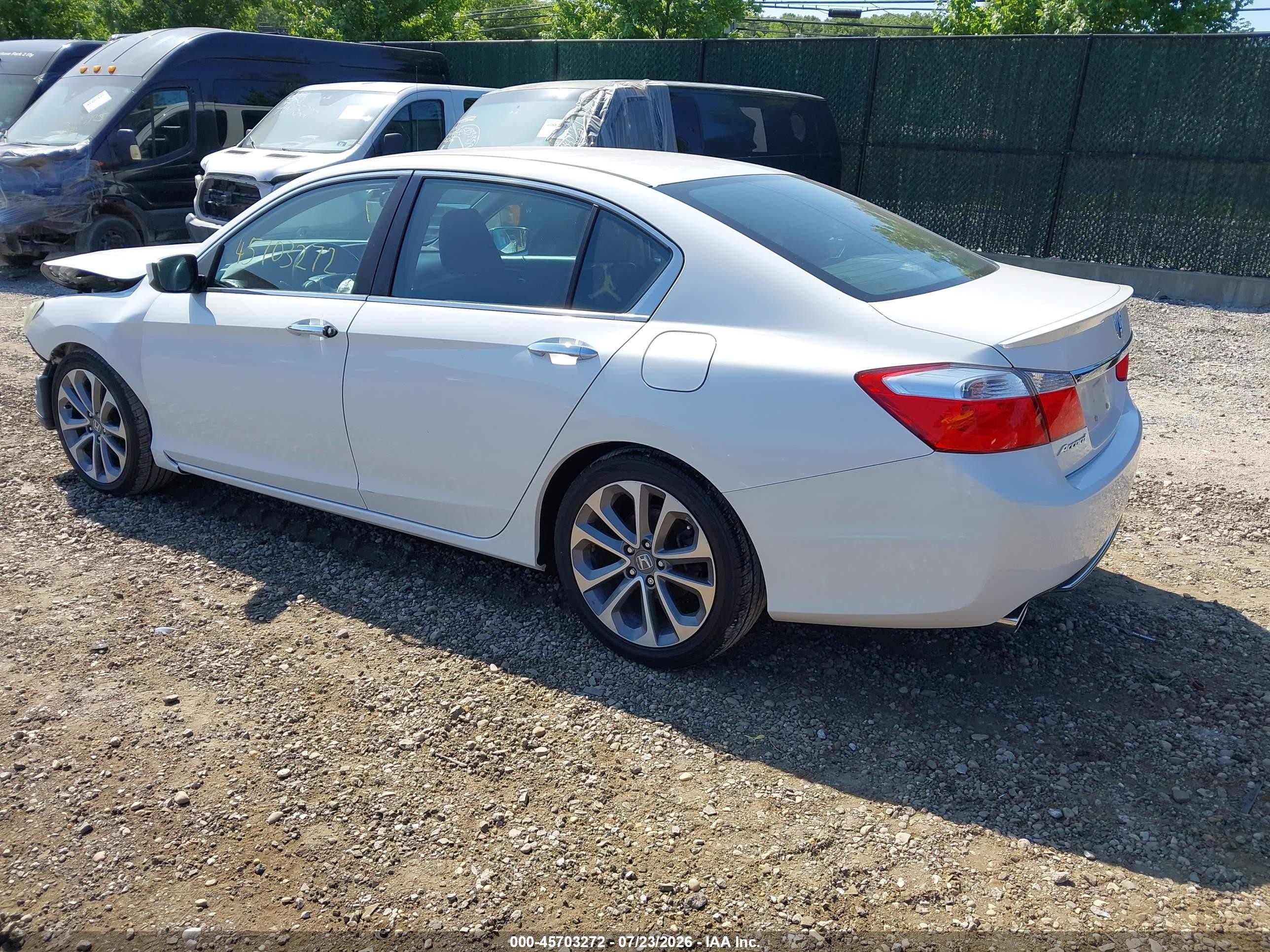 2013 Honda Accord Sport Белый vin: 1HGCR2F54DA248044