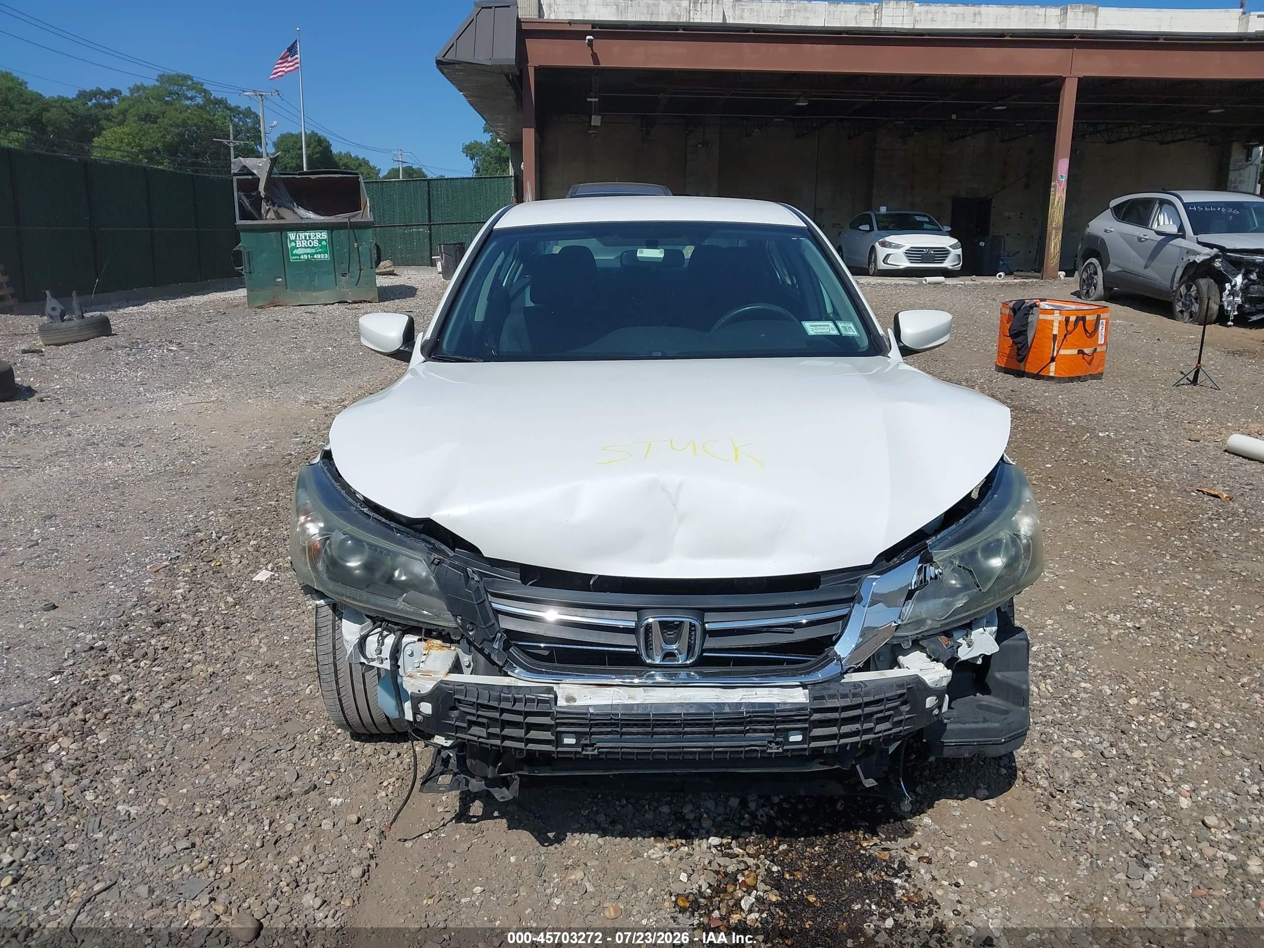 2013 Honda Accord Sport Белый vin: 1HGCR2F54DA248044