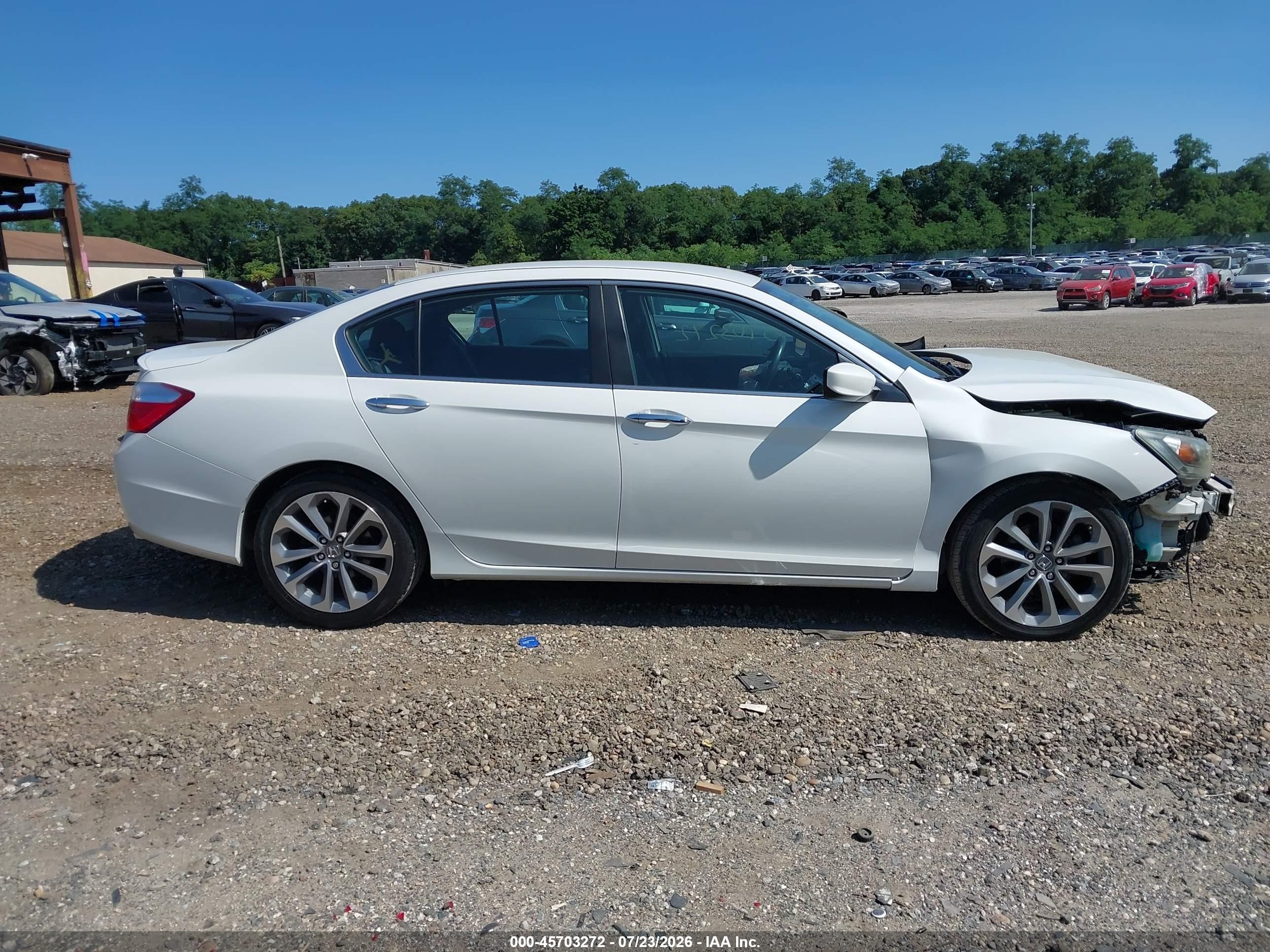 2013 Honda Accord Sport Белый vin: 1HGCR2F54DA248044