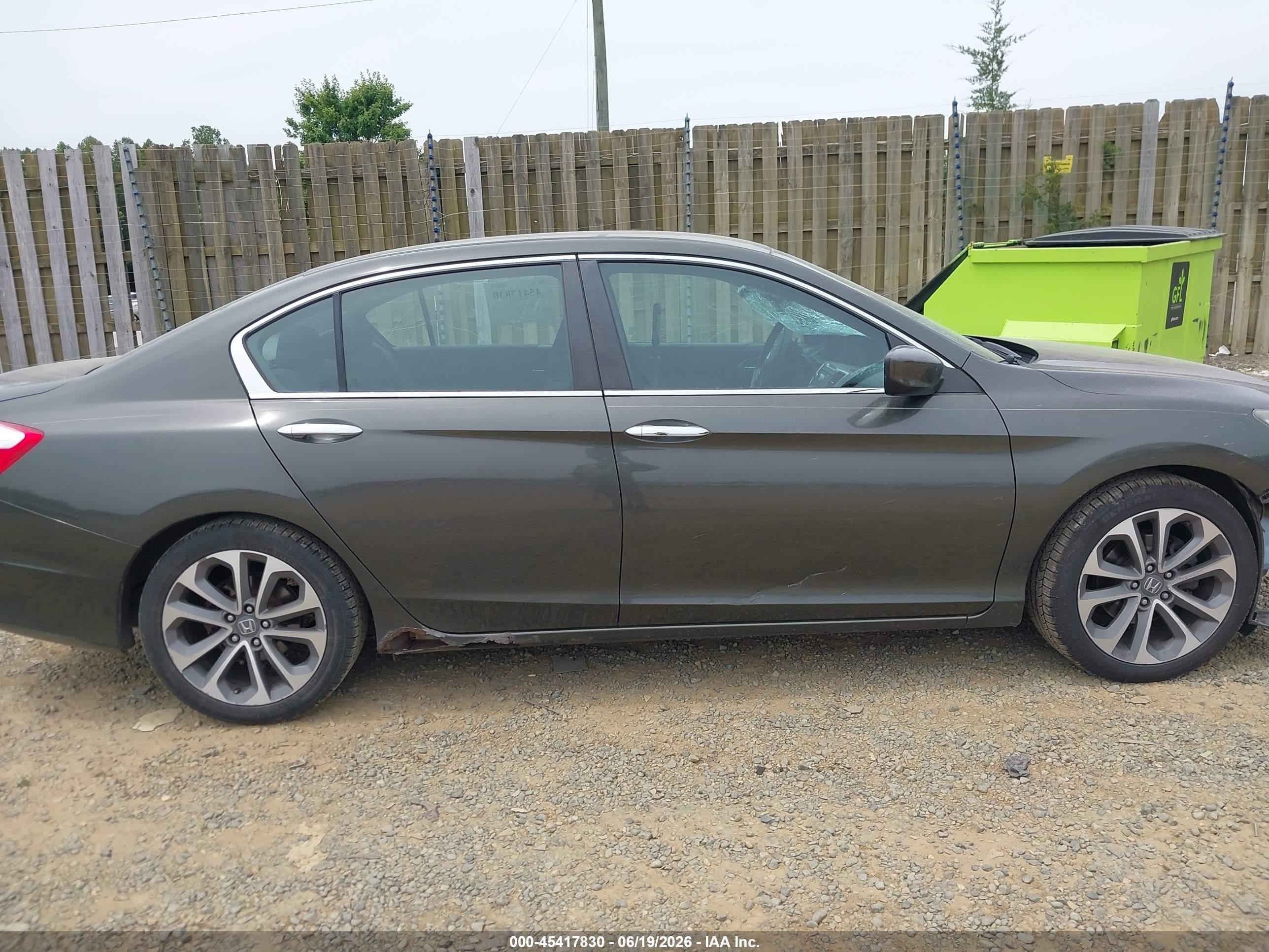 2013 Honda Accord Sport Gray vin: 1HGCR2F54DA265698