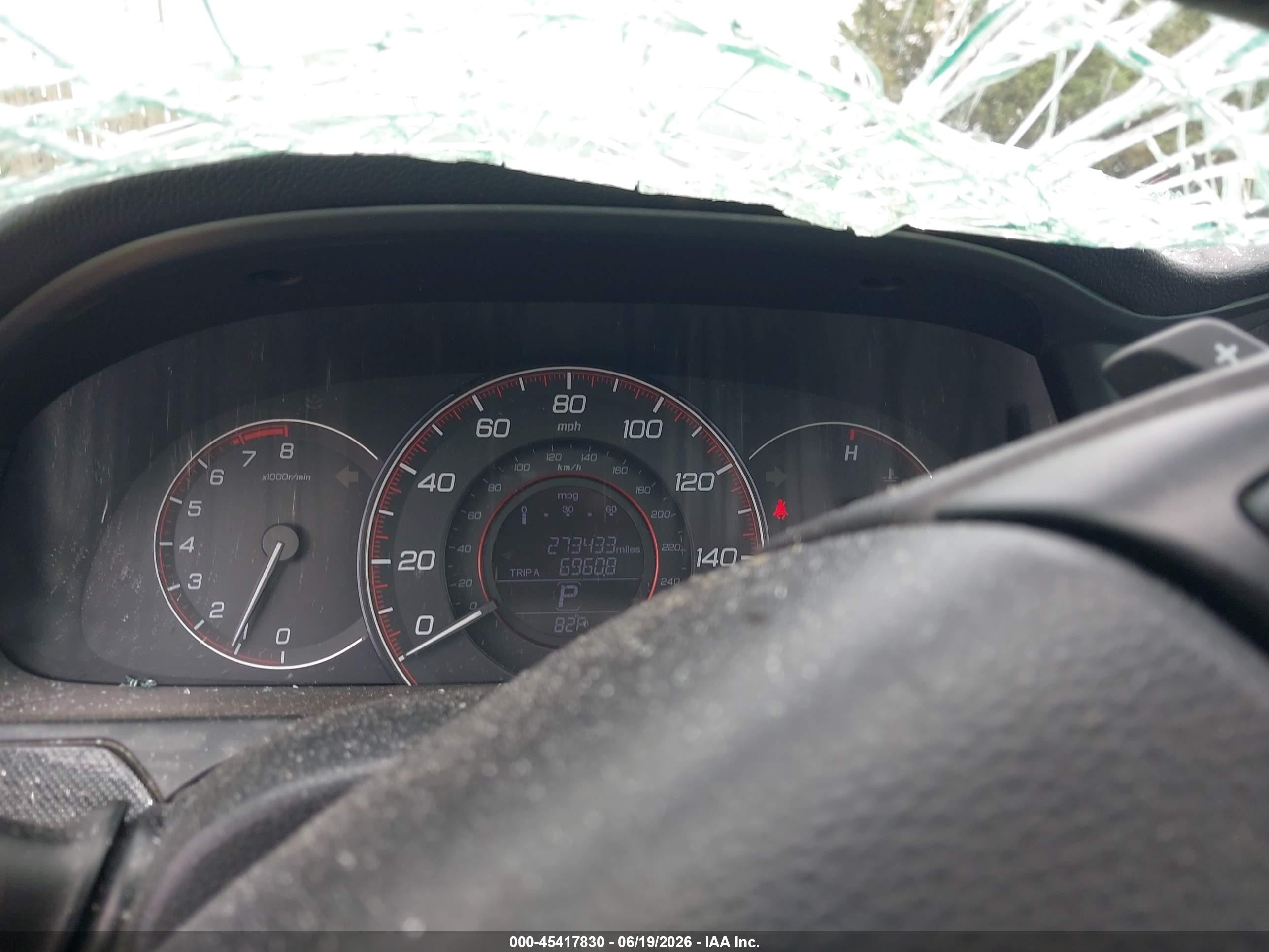 2013 Honda Accord Sport Gray vin: 1HGCR2F54DA265698