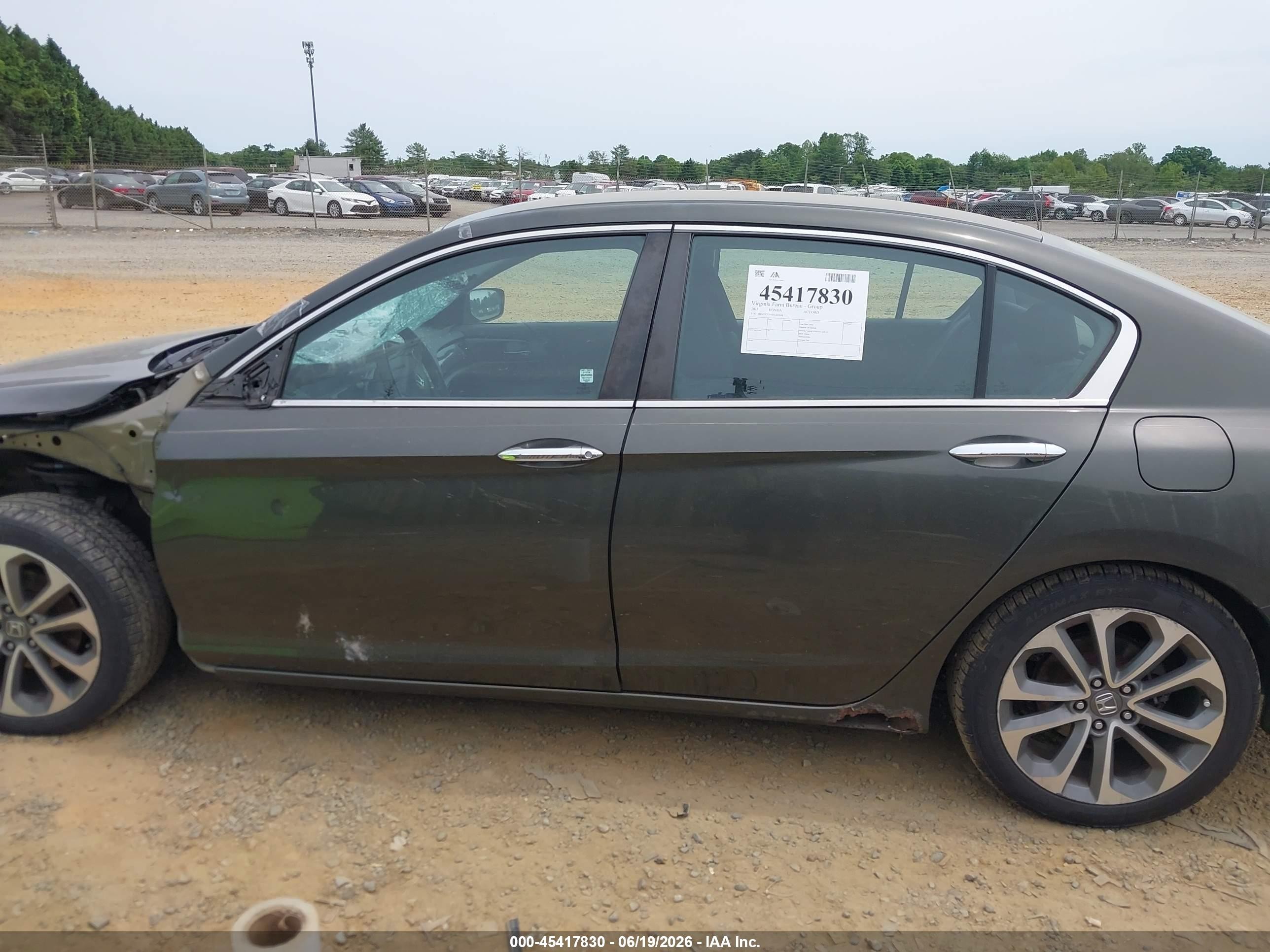 2013 Honda Accord Sport Gray vin: 1HGCR2F54DA265698
