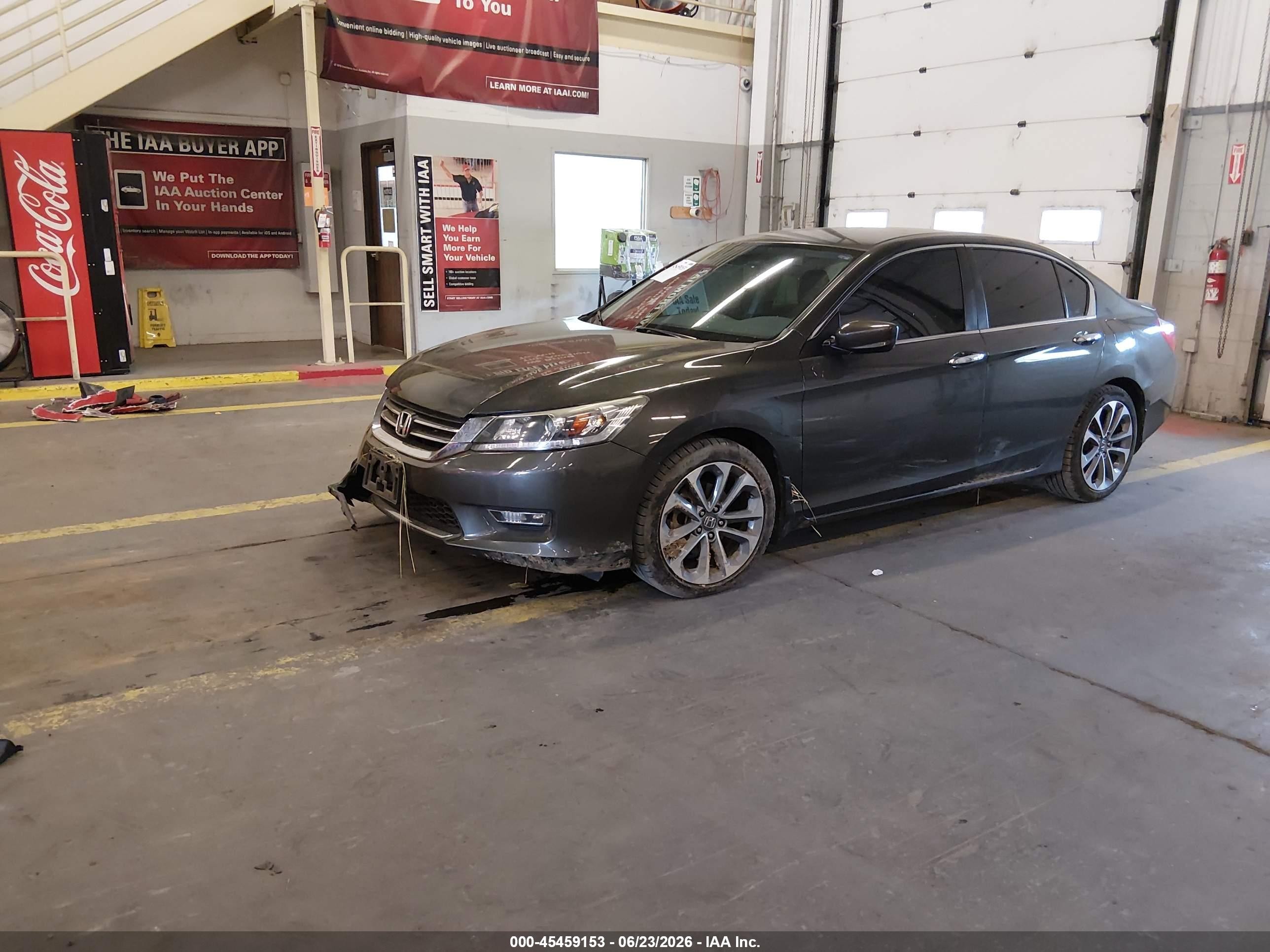 2013 Honda Accord Sport Серый vin: 1HGCR2F54DA265720