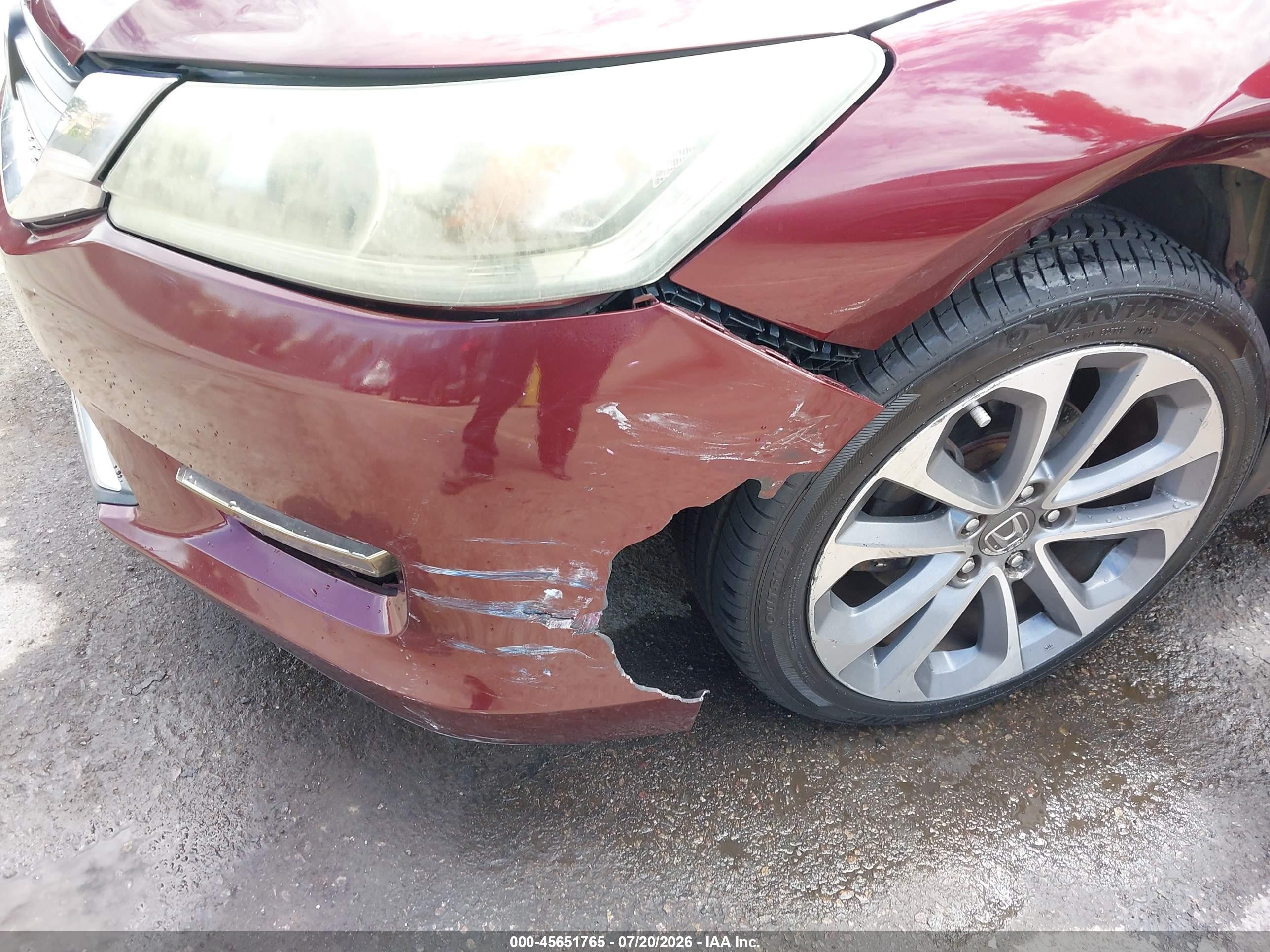 2013 Honda Accord Sport Burgundy vin: 1HGCR2F54DA272070