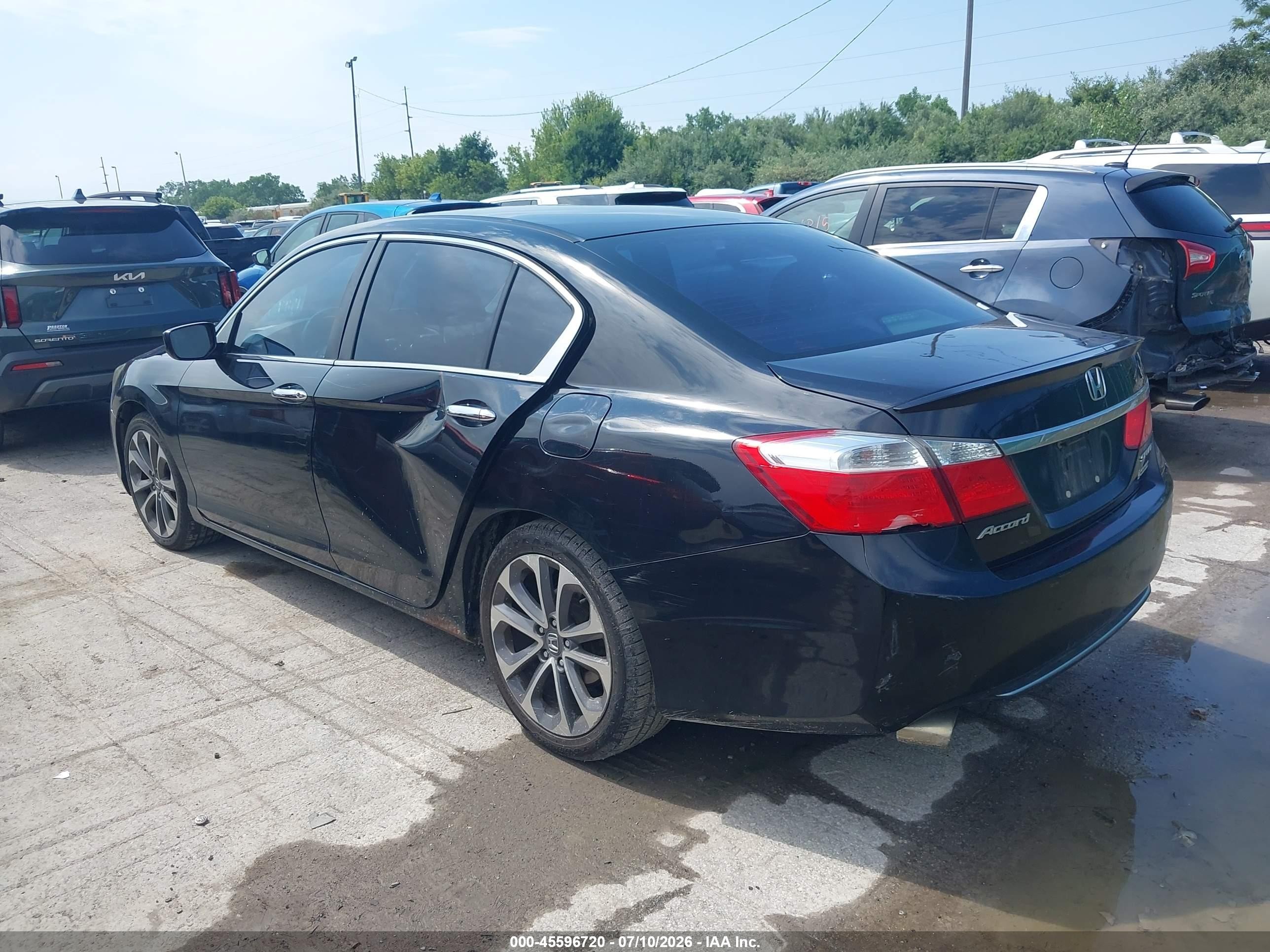 2013 Honda Accord Sport Black vin: 1HGCR2F54DA273753