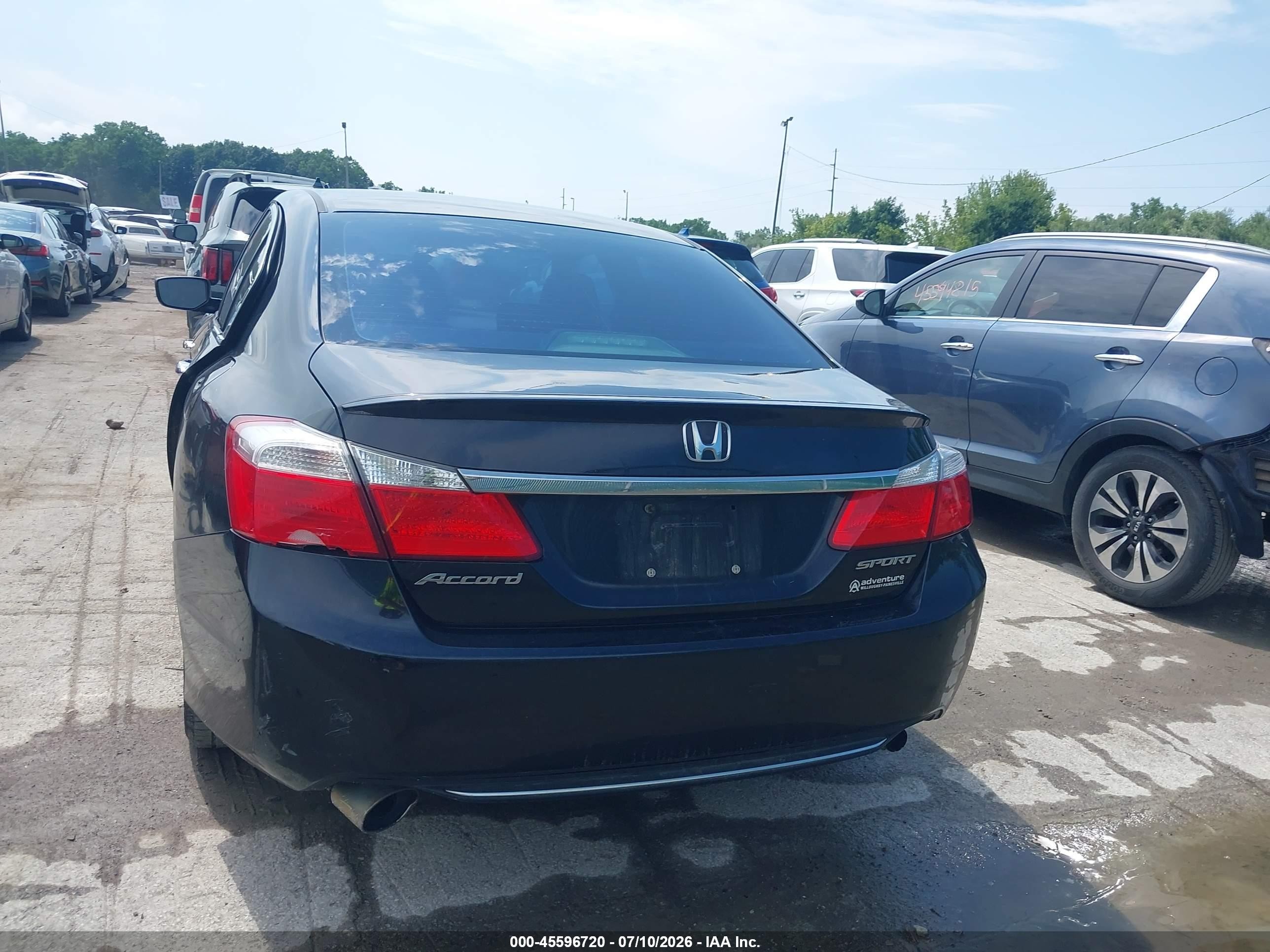 2013 Honda Accord Sport Black vin: 1HGCR2F54DA273753