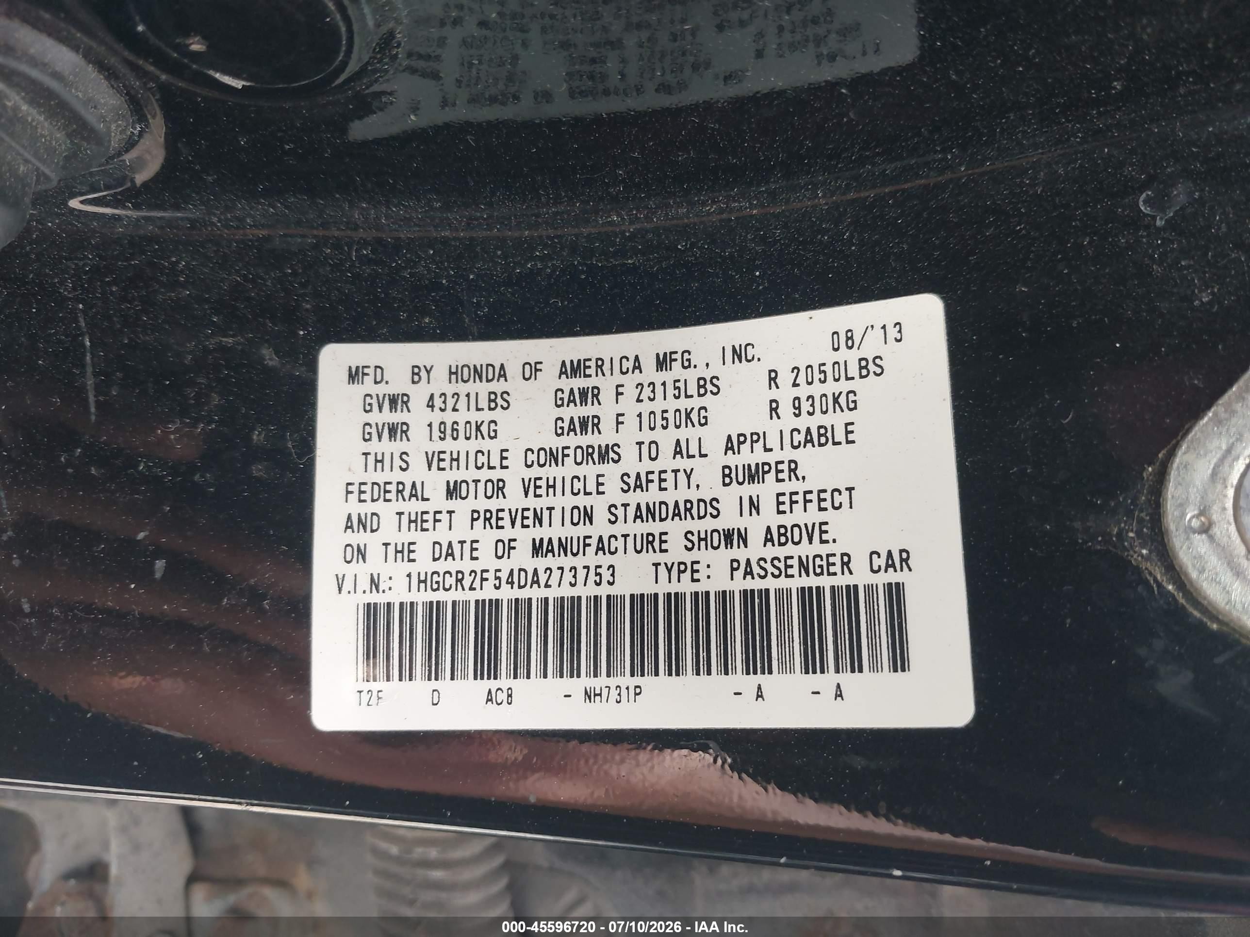 2013 Honda Accord Sport Black vin: 1HGCR2F54DA273753