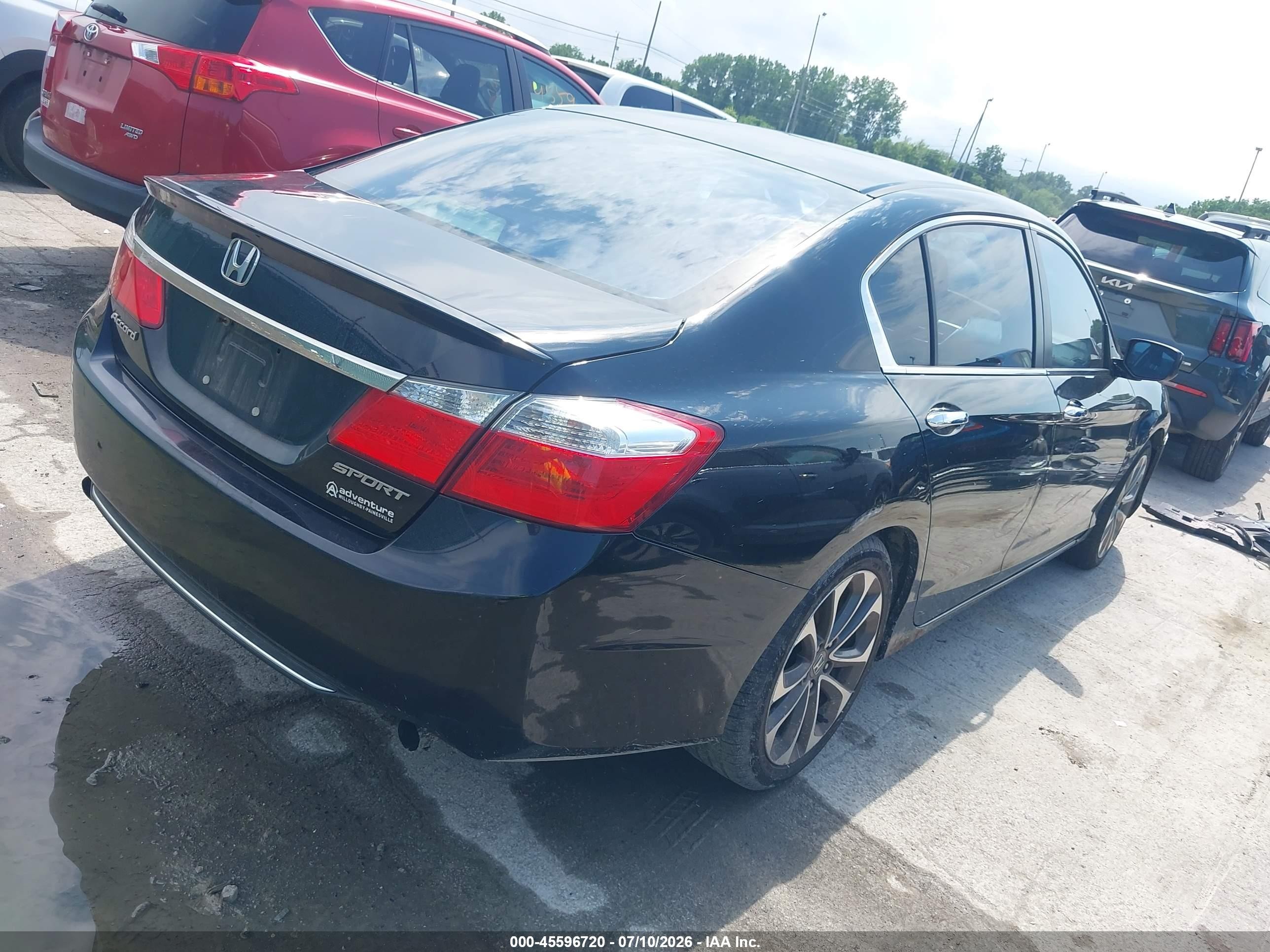 2013 Honda Accord Sport Black vin: 1HGCR2F54DA273753