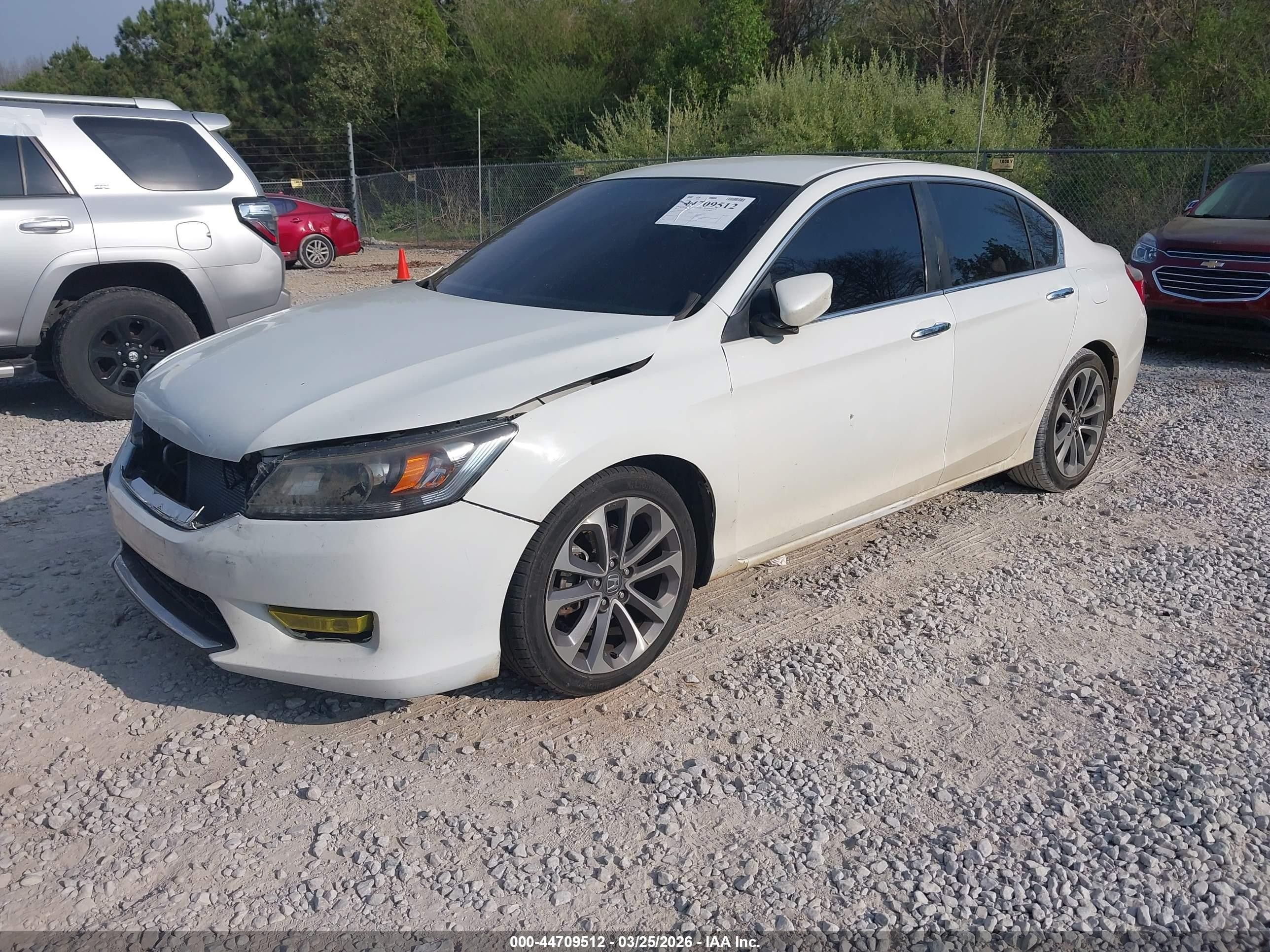 2013 Honda Accord Sport White vin: 1HGCR2F54DA274336