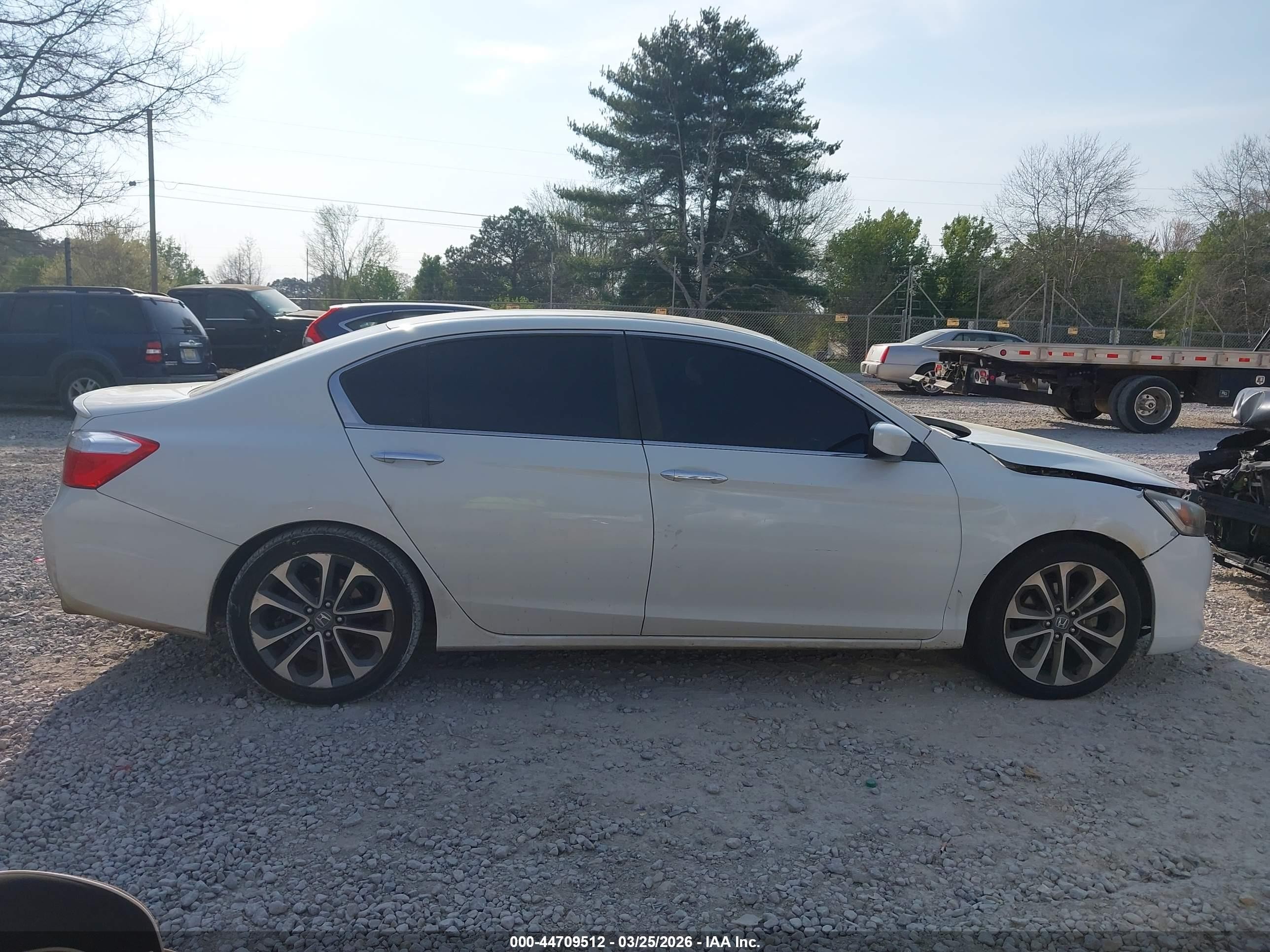 2013 Honda Accord Sport White vin: 1HGCR2F54DA274336