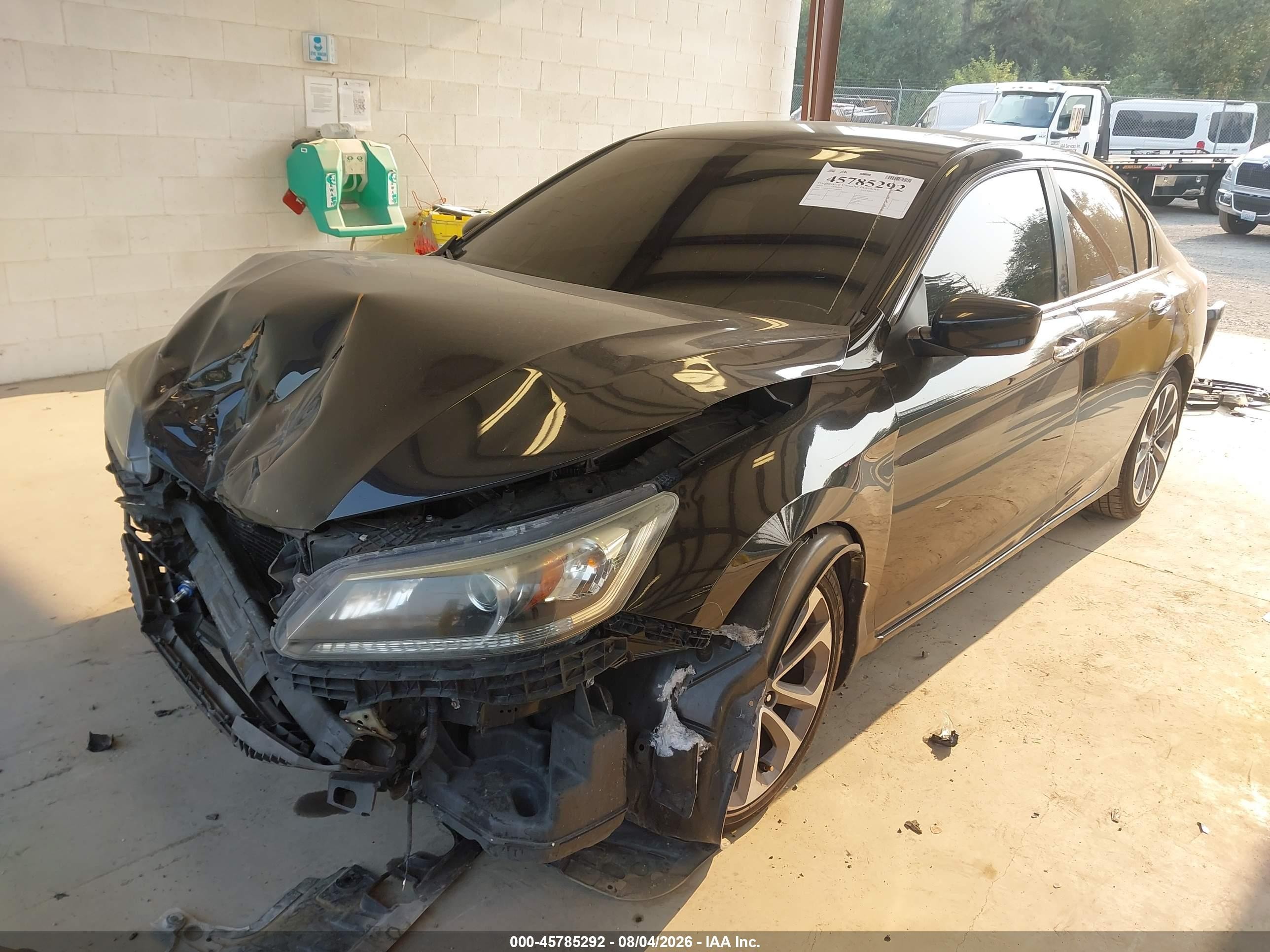 2014 Honda Accord Sport Черный vin: 1HGCR2F54EA005254