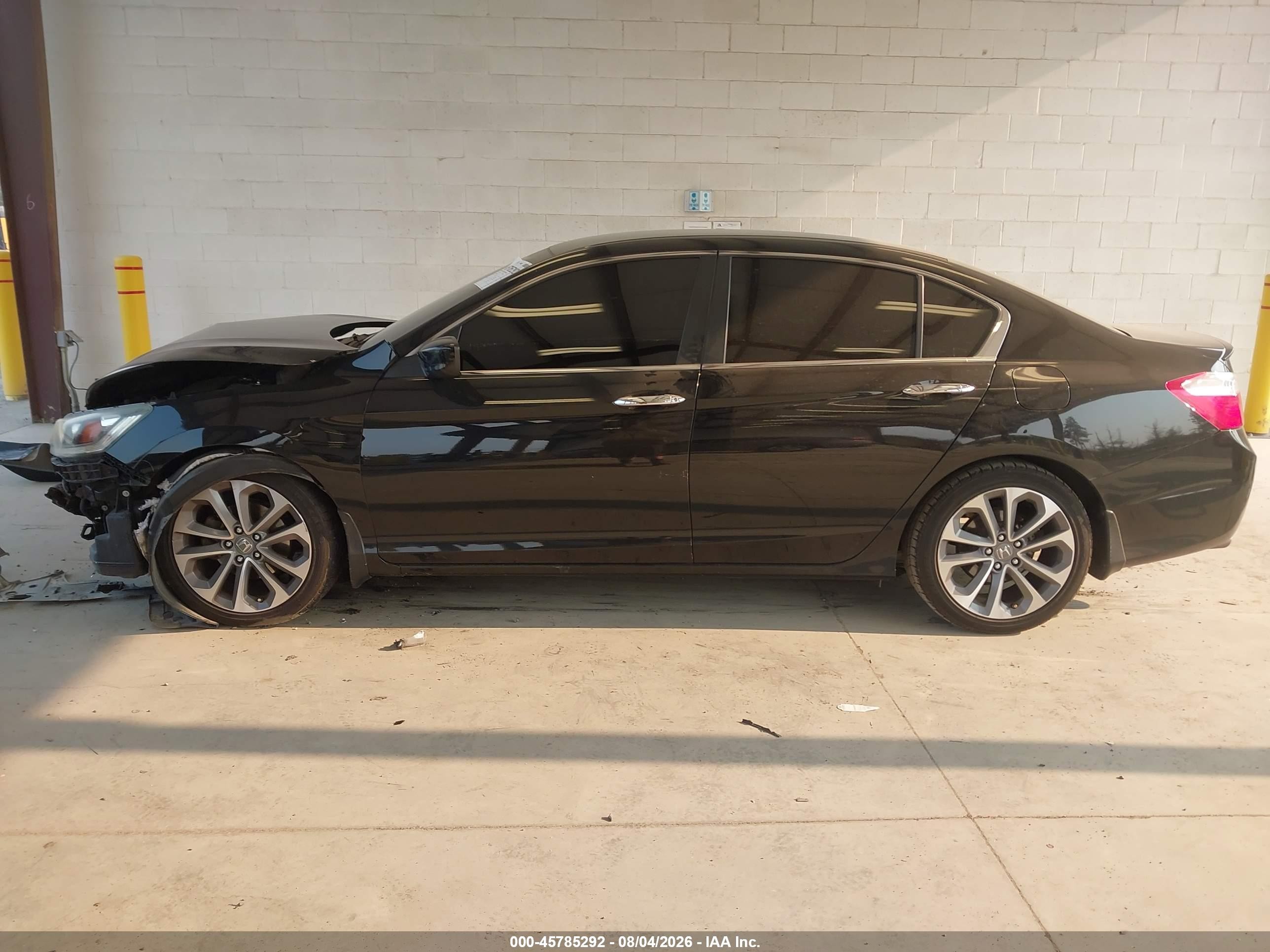 2014 Honda Accord Sport Черный vin: 1HGCR2F54EA005254