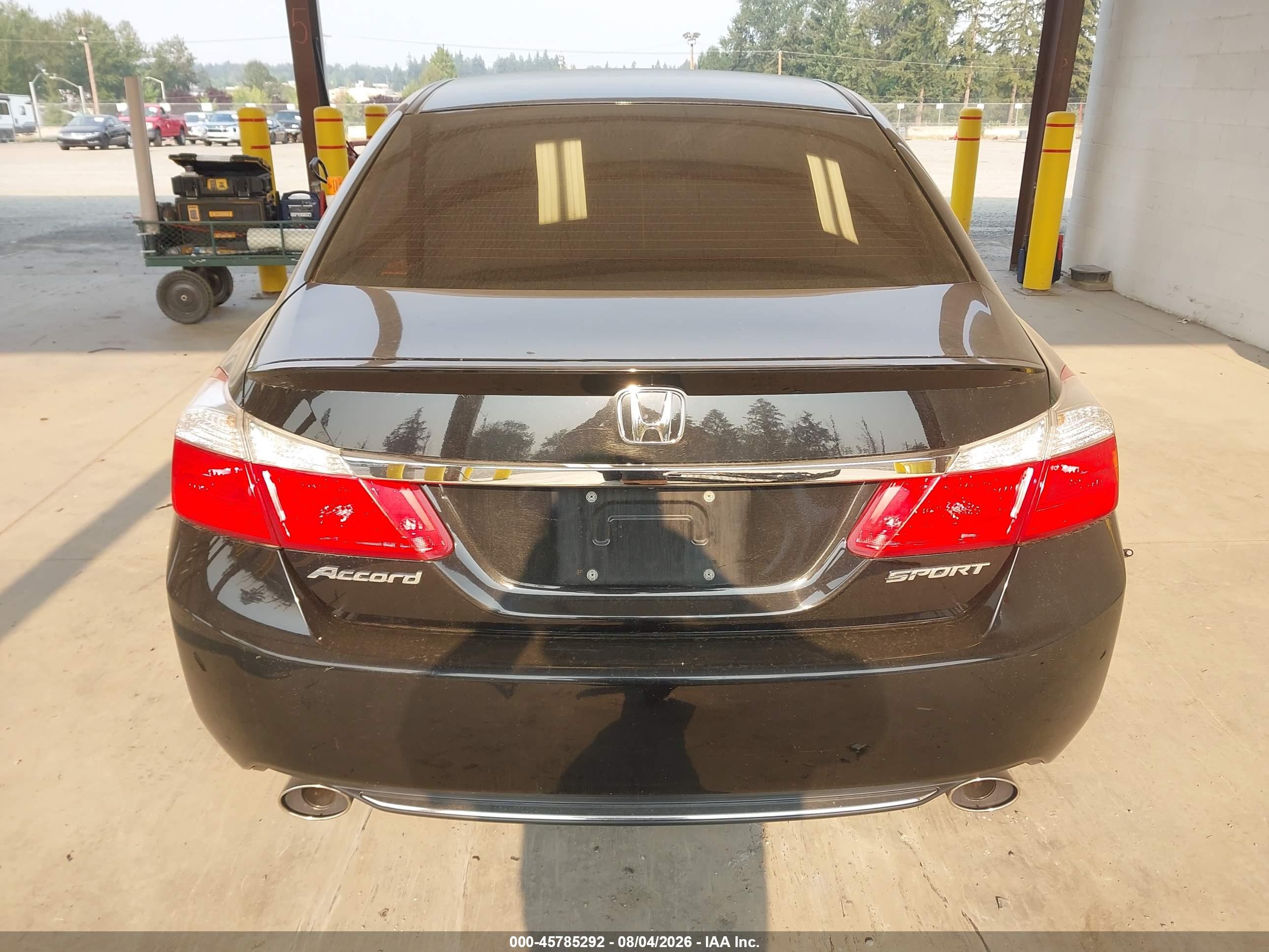 2014 Honda Accord Sport Черный vin: 1HGCR2F54EA005254