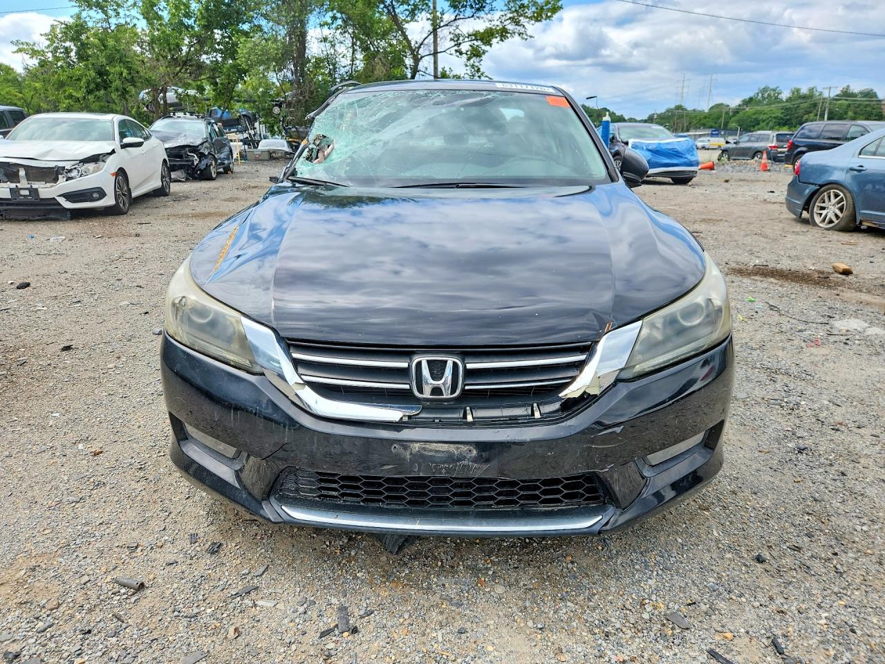 2014 Honda Accord Sport Черный vin: 1HGCR2F54EA037797