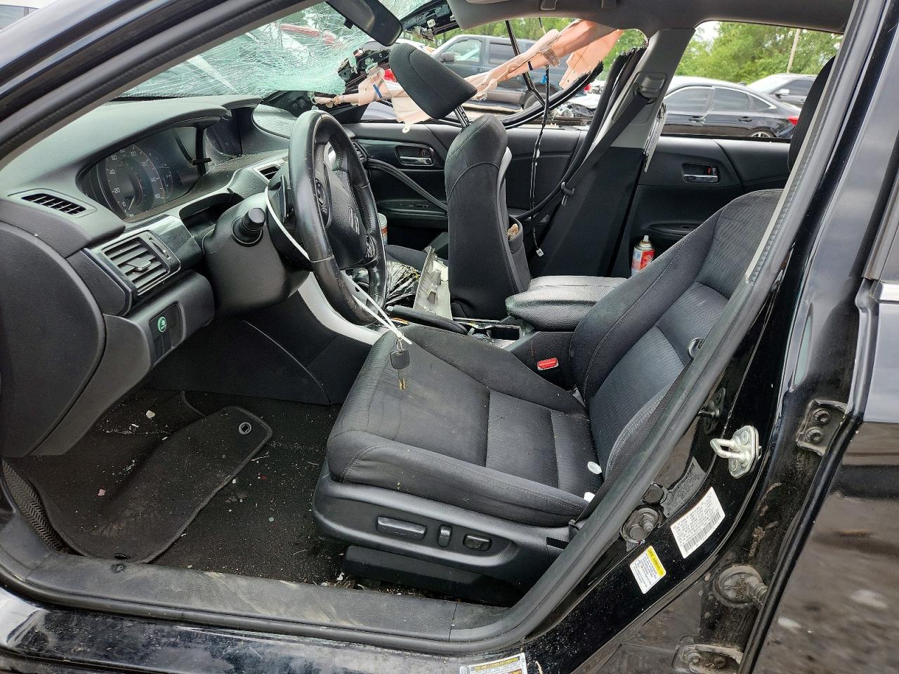 2014 Honda Accord Sport Черный vin: 1HGCR2F54EA037797