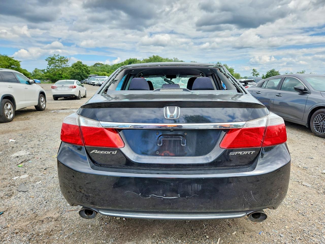 2014 Honda Accord Sport Черный vin: 1HGCR2F54EA037797