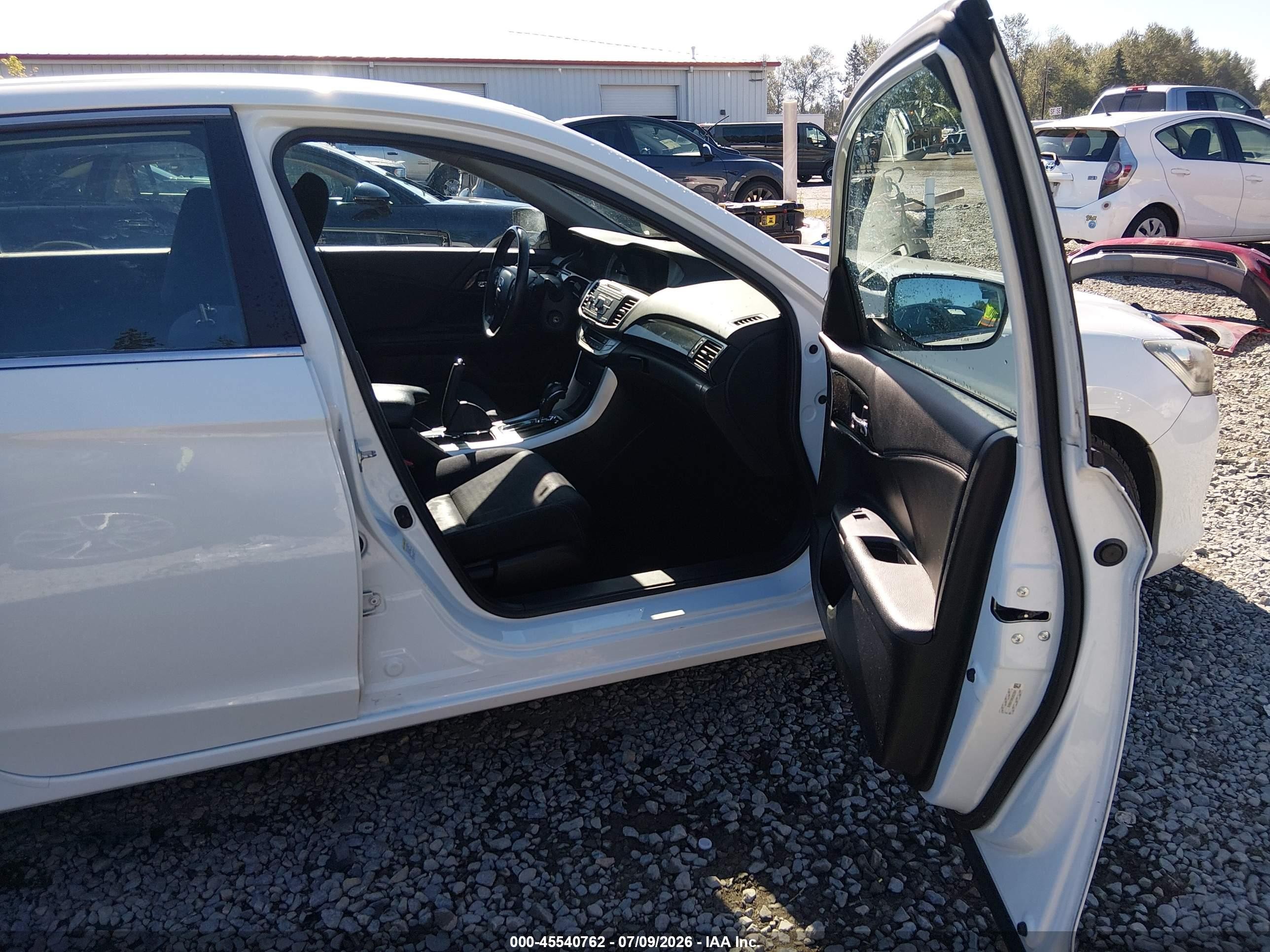 2014 Honda Accord Sport White vin: 1HGCR2F54EA068418
