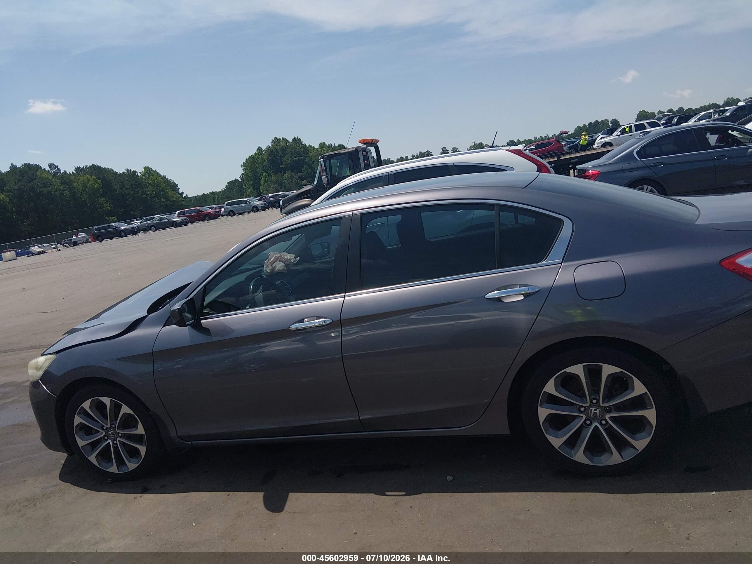 2014 Honda Accord Sport Серый vin: 1HGCR2F54EA083789