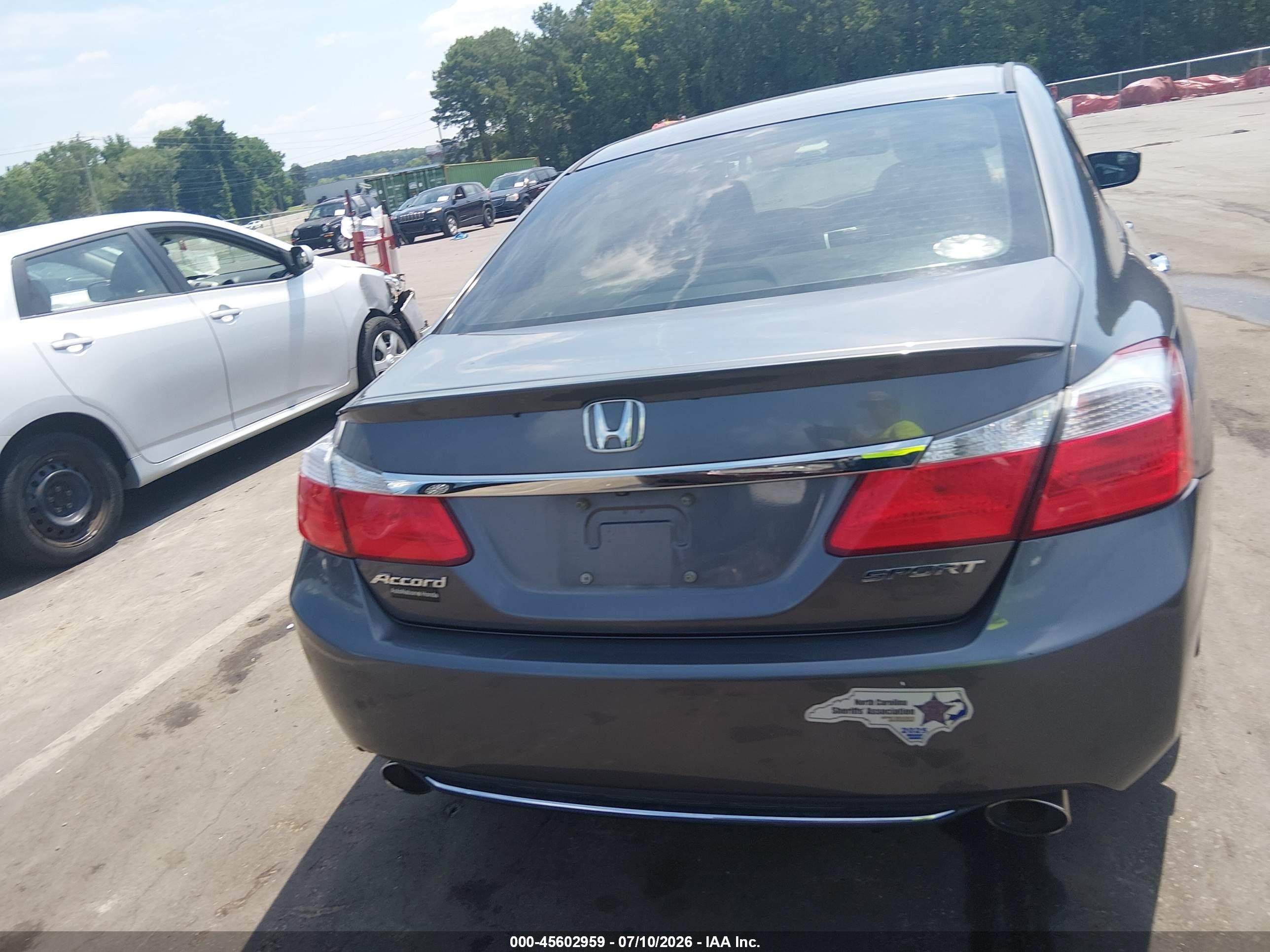 2014 Honda Accord Sport Серый vin: 1HGCR2F54EA083789