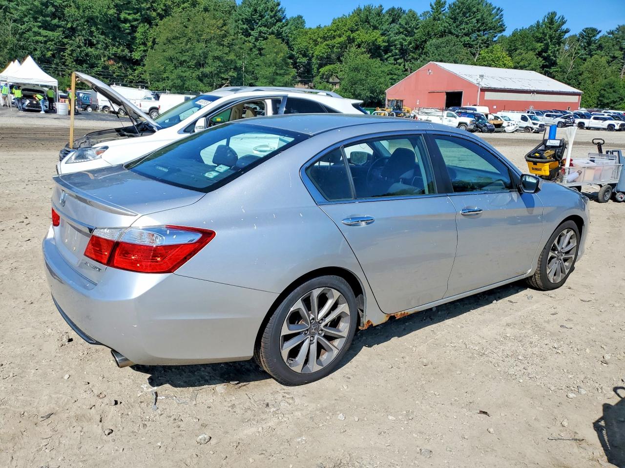 2014 Honda Accord Sport Silver vin: 1HGCR2F54EA109596