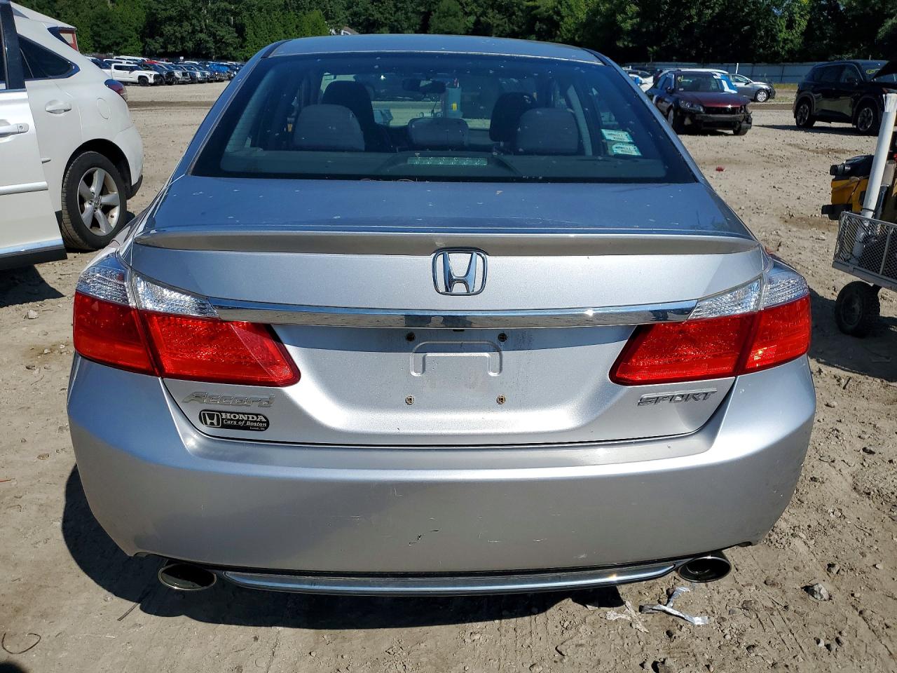 2014 Honda Accord Sport Silver vin: 1HGCR2F54EA109596