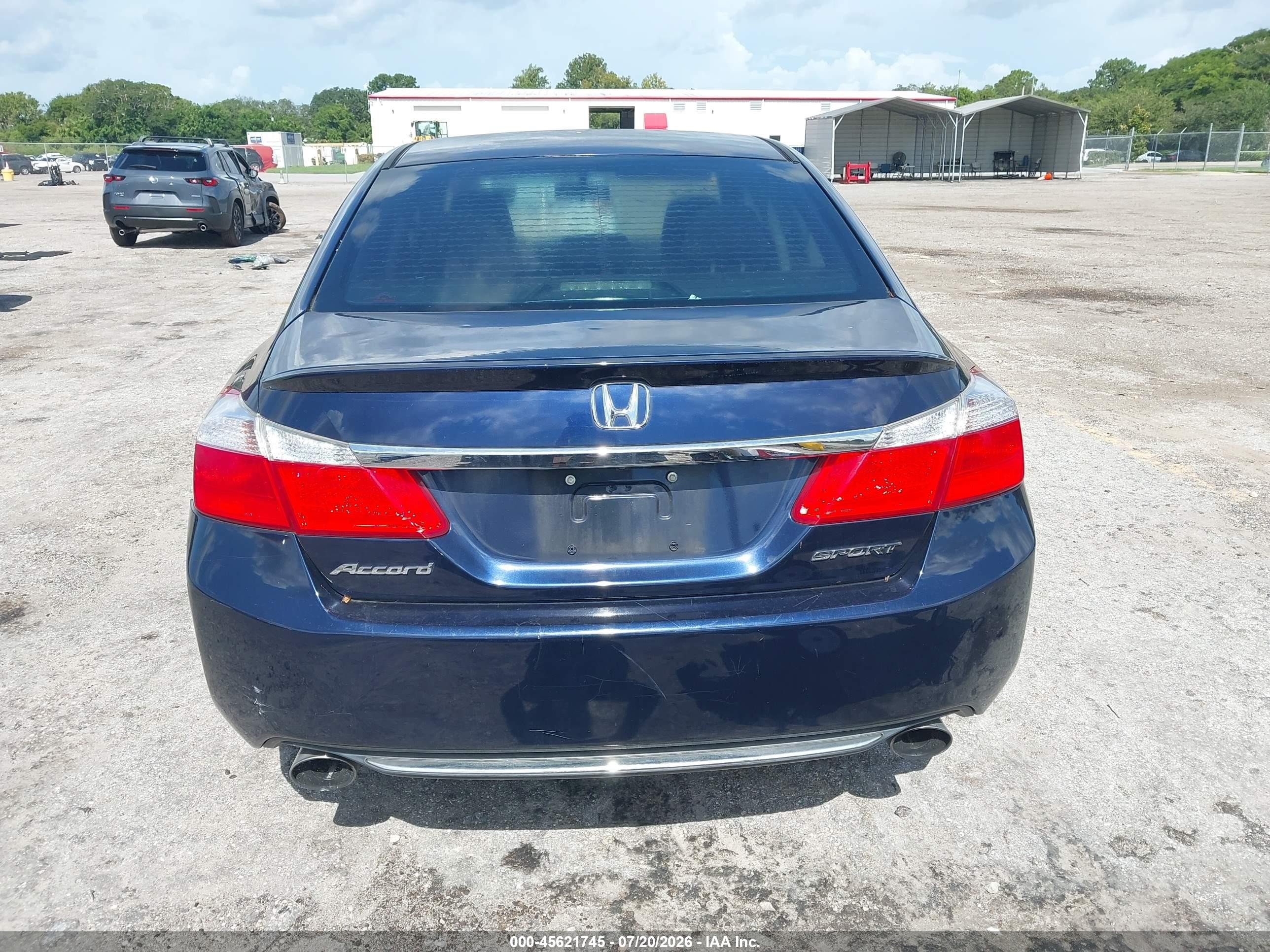 2014 Honda Accord Sport Dark Blue vin: 1HGCR2F54EA124423