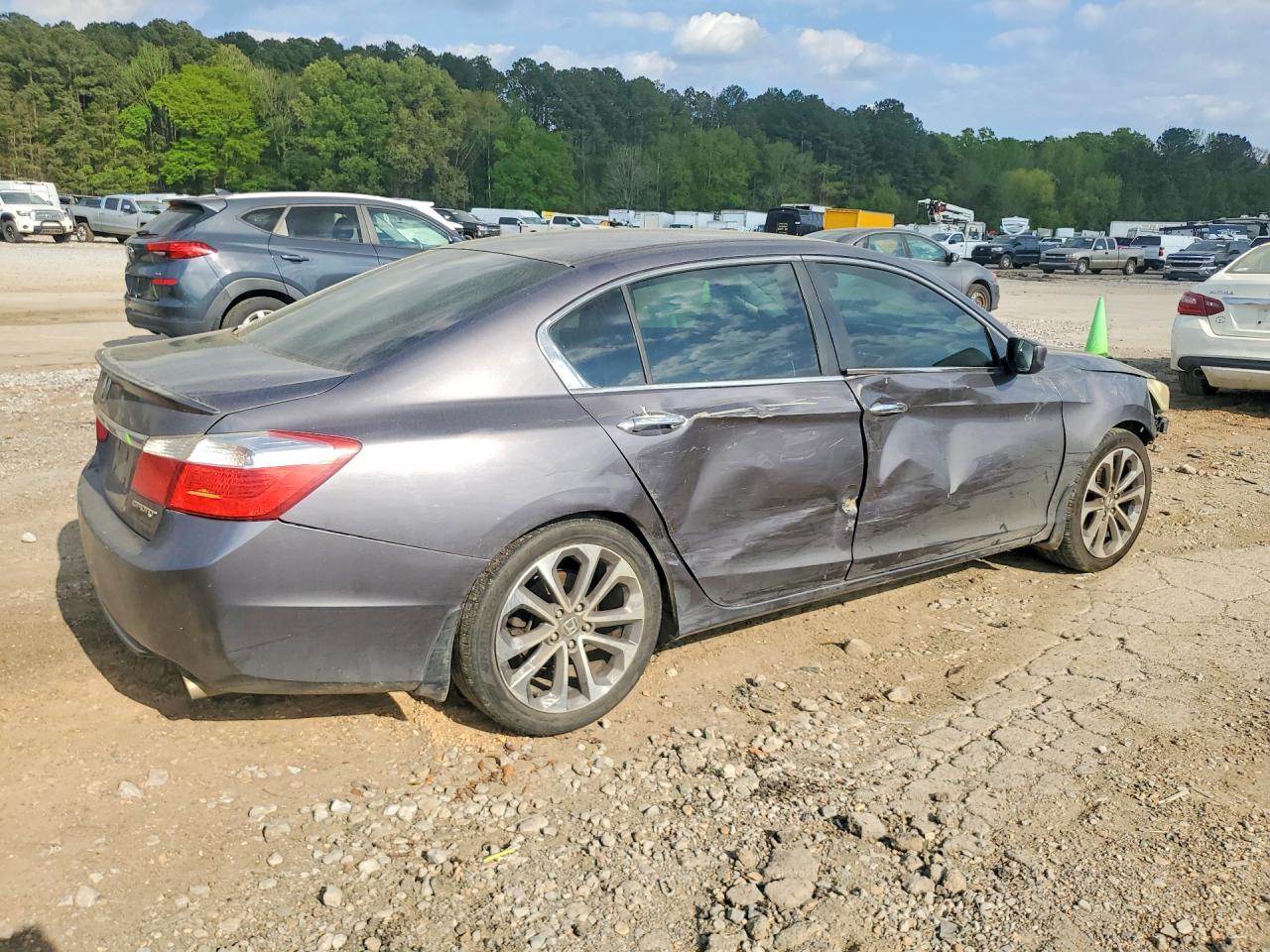 2014 Honda Accord Sport Gray vin: 1HGCR2F54EA138273