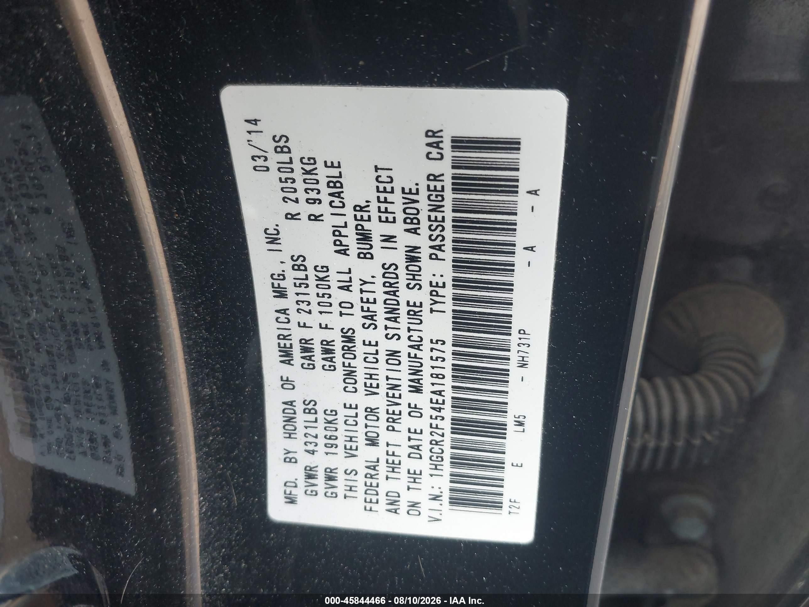 2014 Honda Accord Sport Black vin: 1HGCR2F54EA181575