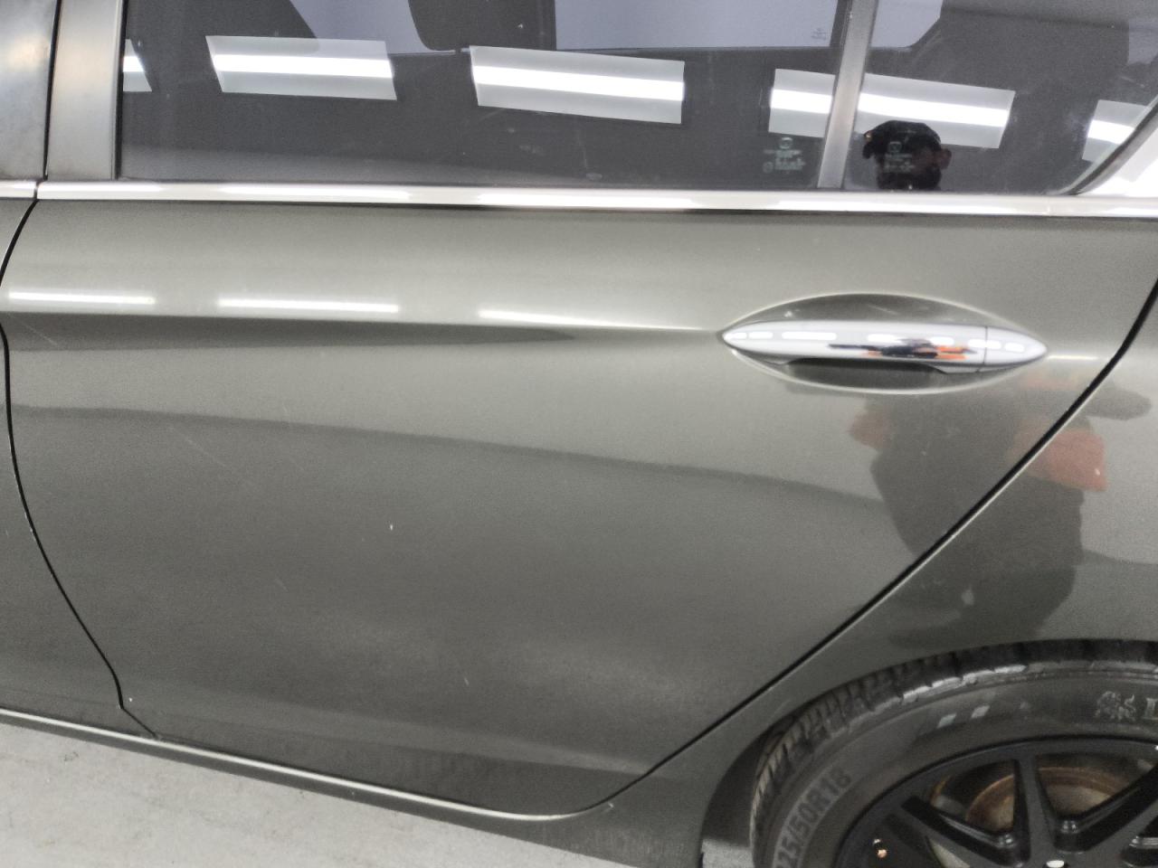 2014 Honda Accord Sport Gray vin: 1HGCR2F54EA213201 Damage: Left Rear Door, Chipped, 2
