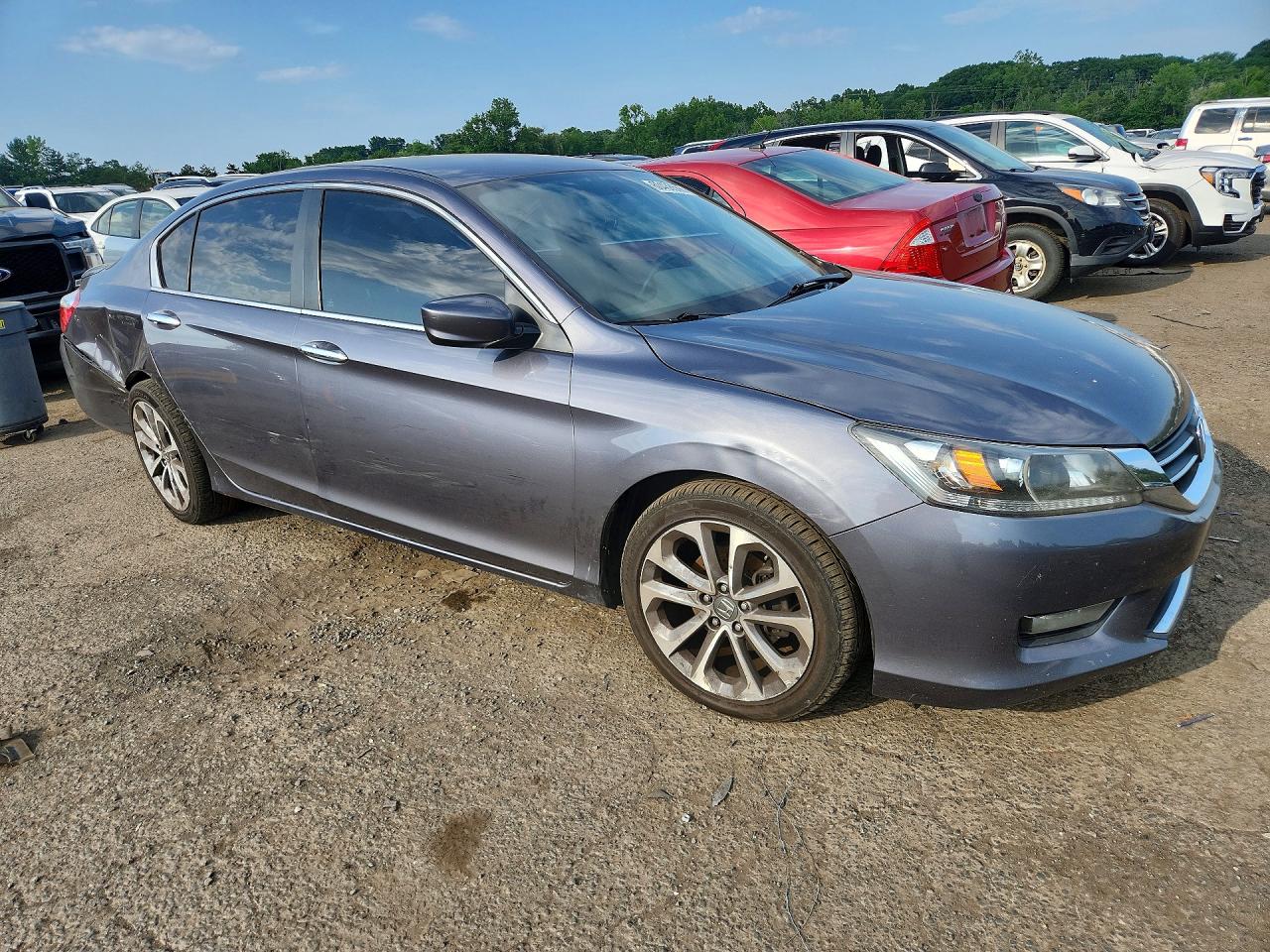 2014 Honda Accord Sport Gray vin: 1HGCR2F54EA222142