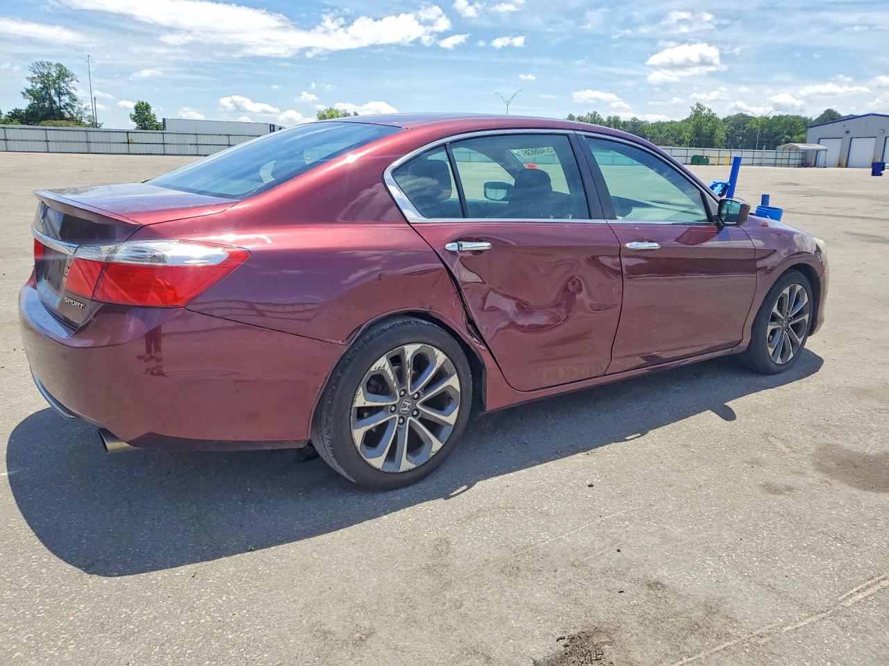 2014 Honda Accord Sport Burgundy vin: 1HGCR2F54EA244352