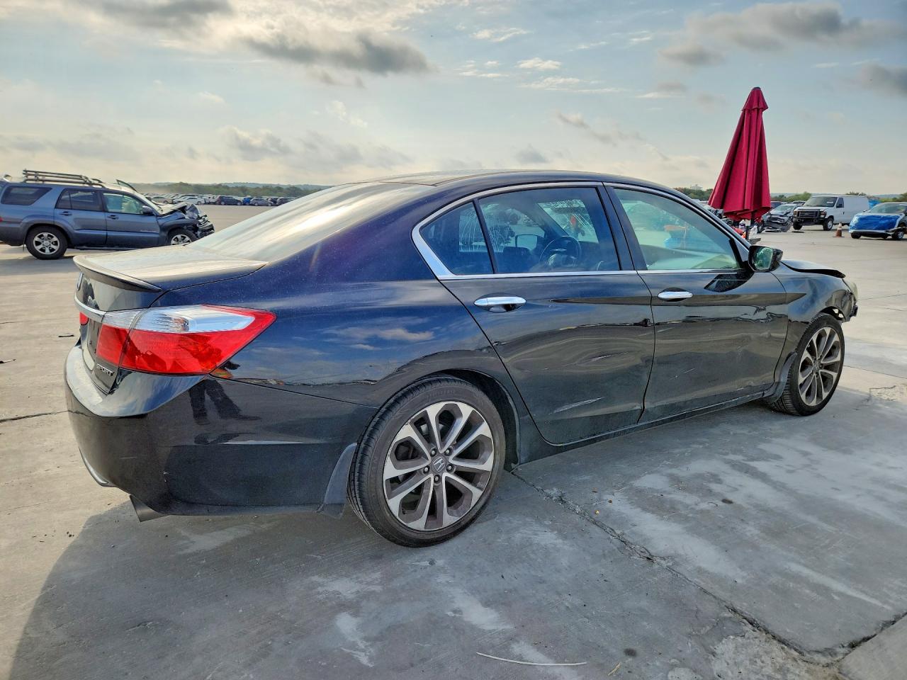 2014 Honda Accord Sport Черный vin: 1HGCR2F54EA284012