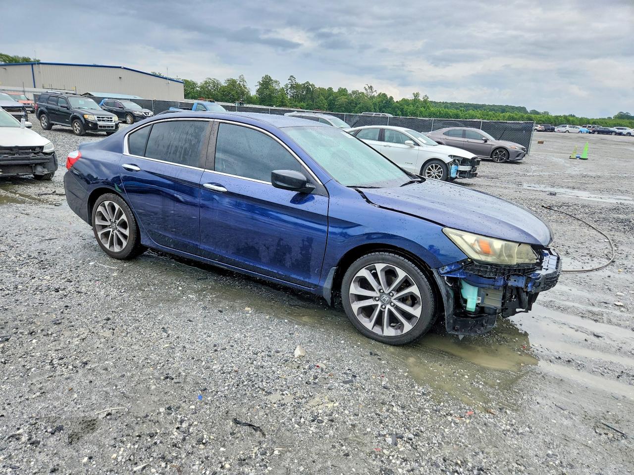 2014 Honda Accord Sport Blue vin: 1HGCR2F54EA308938