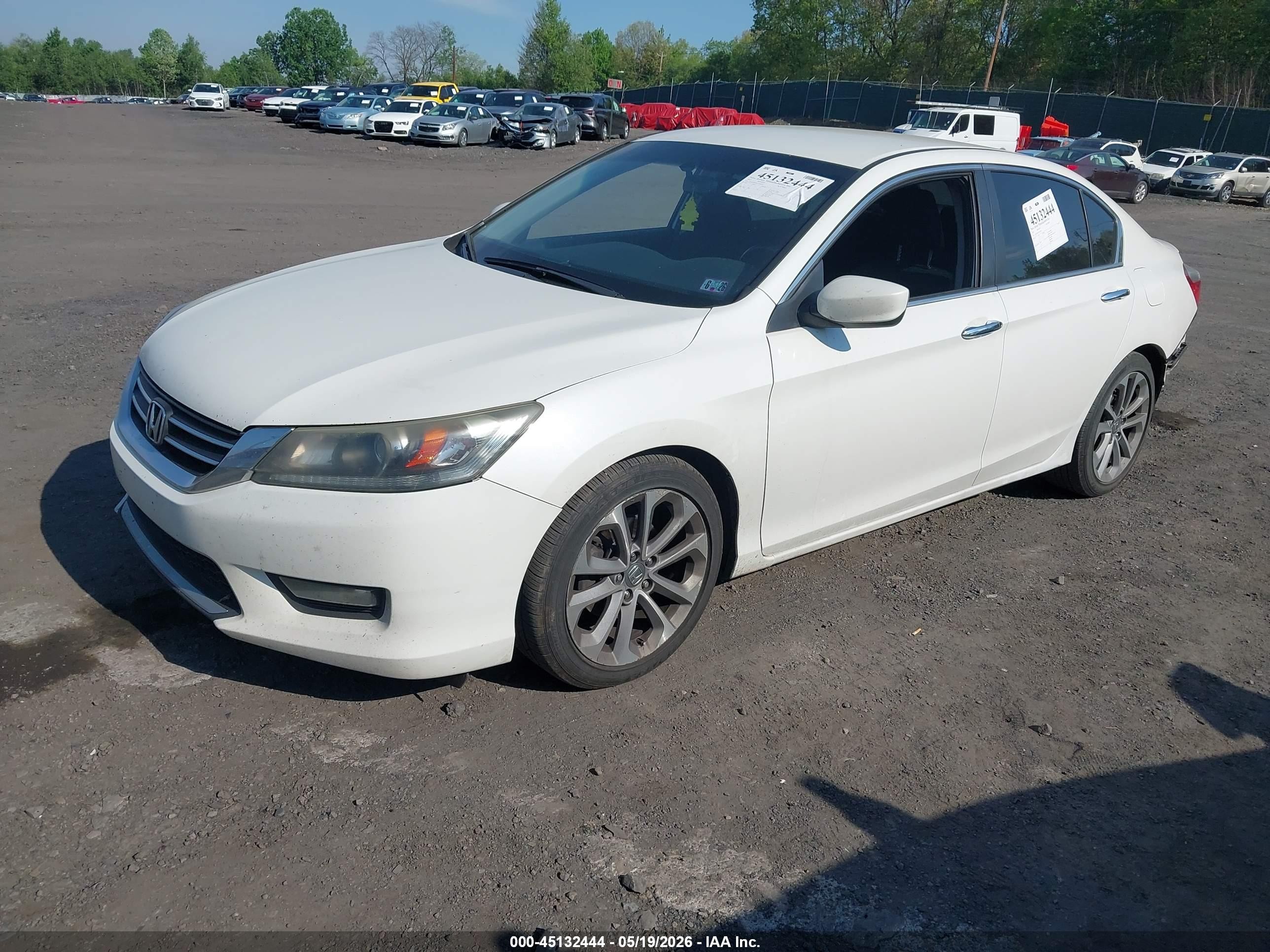 2015 Honda Accord Sport Белый vin: 1HGCR2F54FA020550