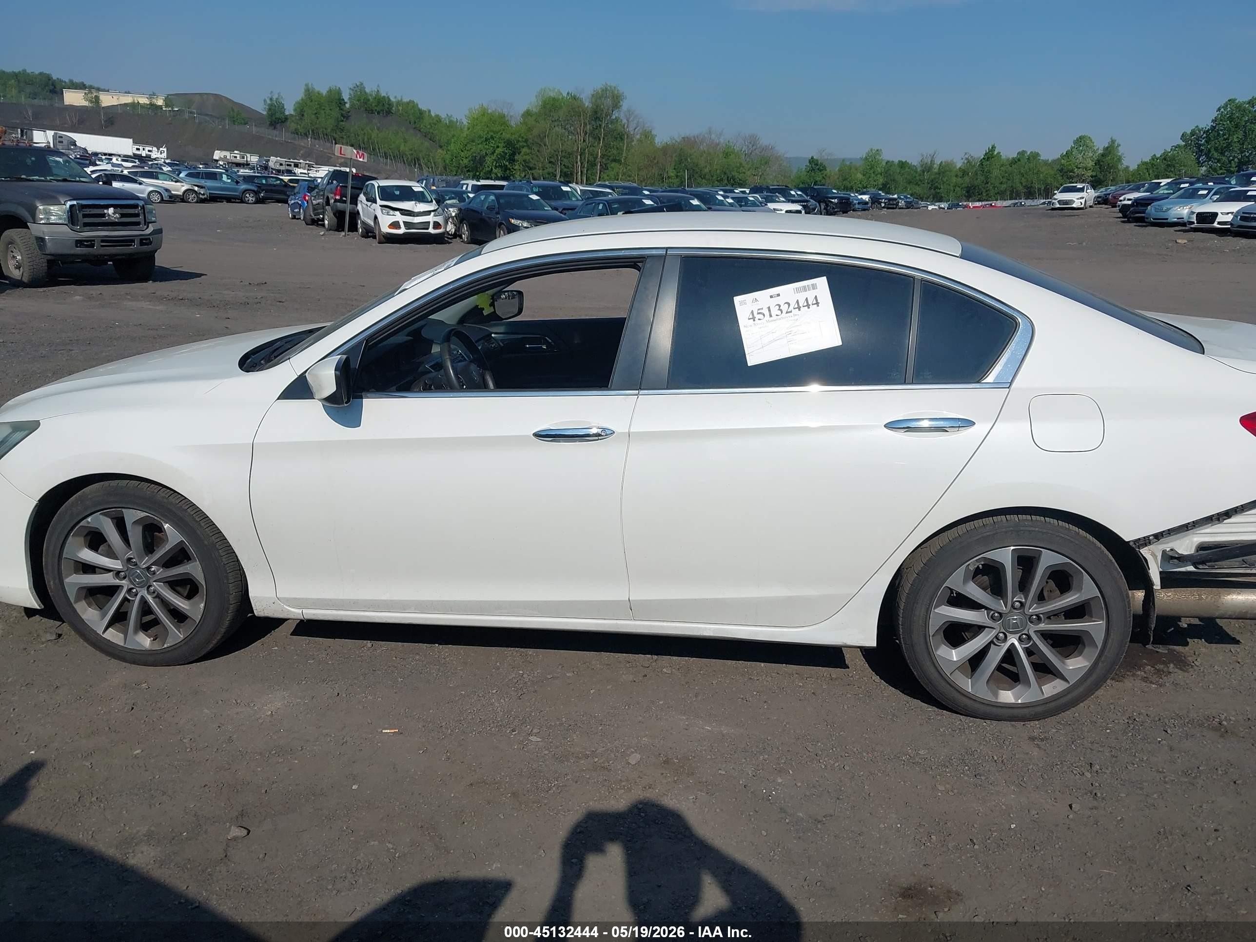 2015 Honda Accord Sport Белый vin: 1HGCR2F54FA020550