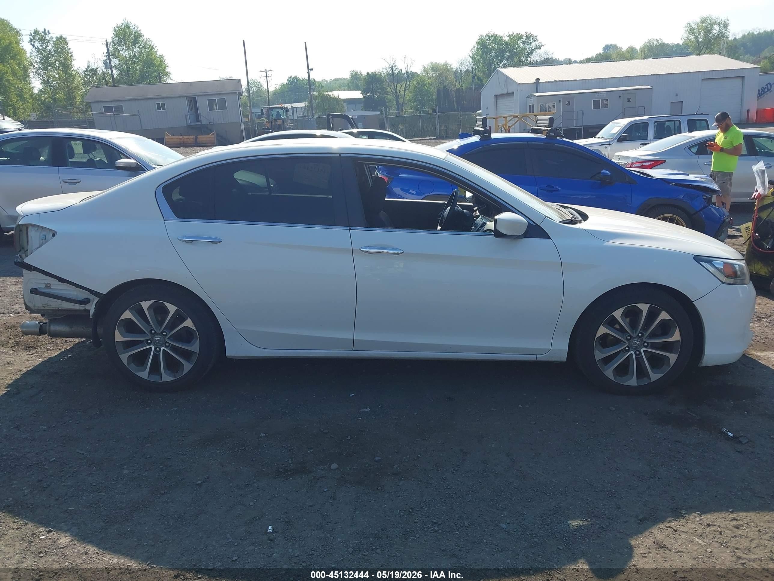 2015 Honda Accord Sport Белый vin: 1HGCR2F54FA020550