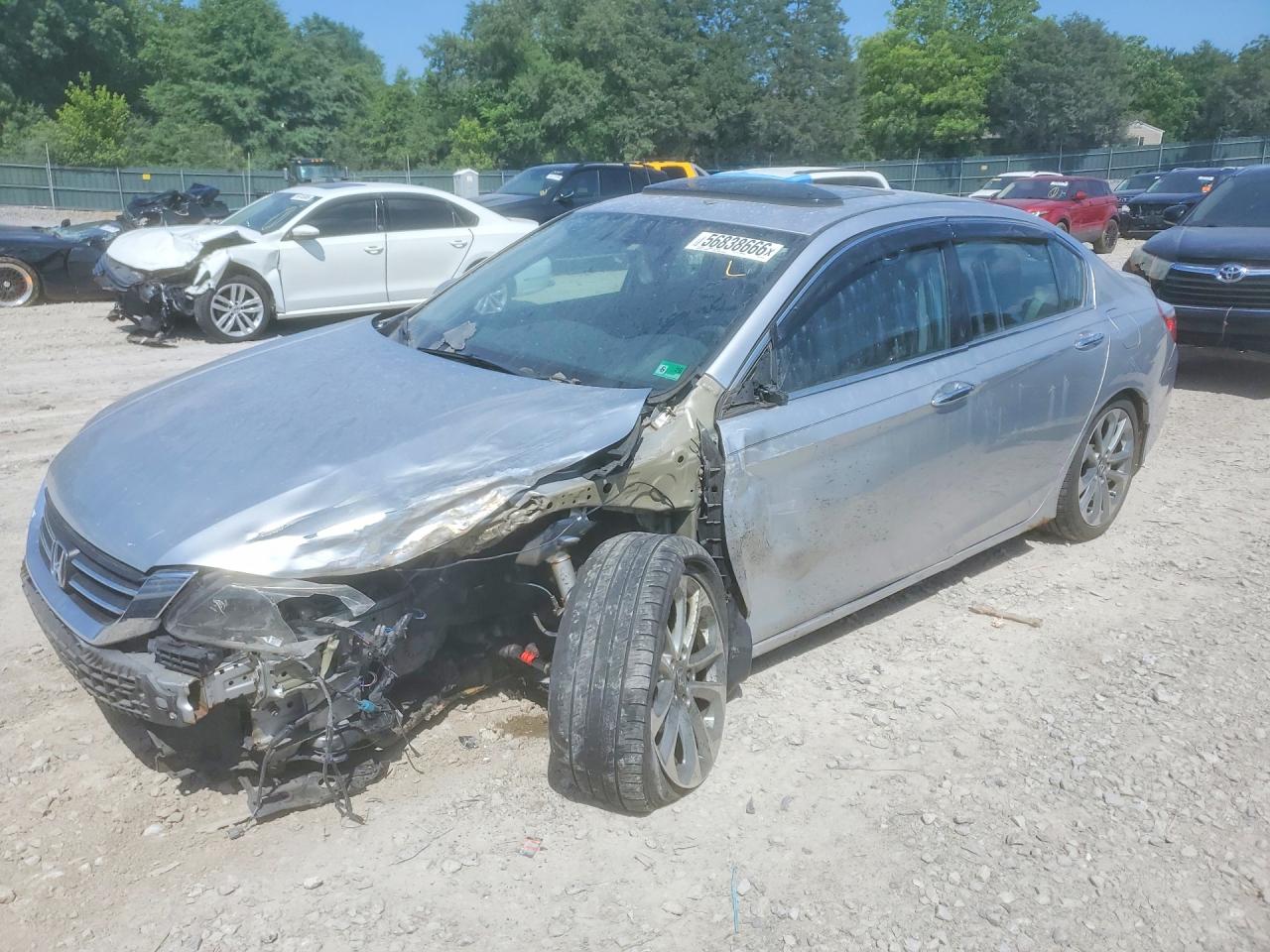 2015 Honda Accord Sport Silver vin: 1HGCR2F54FA106943