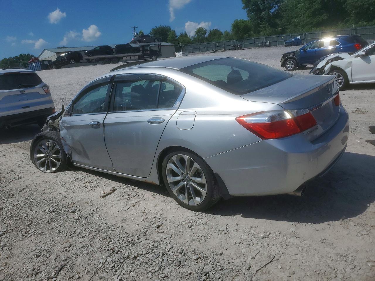 2015 Honda Accord Sport Silver vin: 1HGCR2F54FA106943