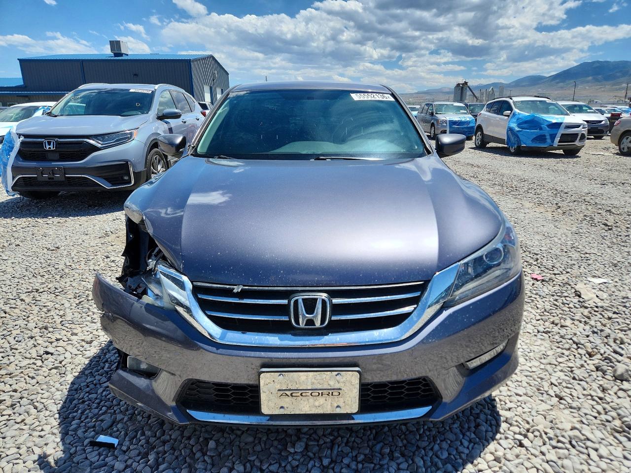 2015 Honda Accord Sport Gray vin: 1HGCR2F54FA109096