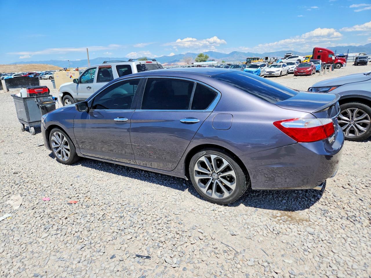 2015 Honda Accord Sport Gray vin: 1HGCR2F54FA109096