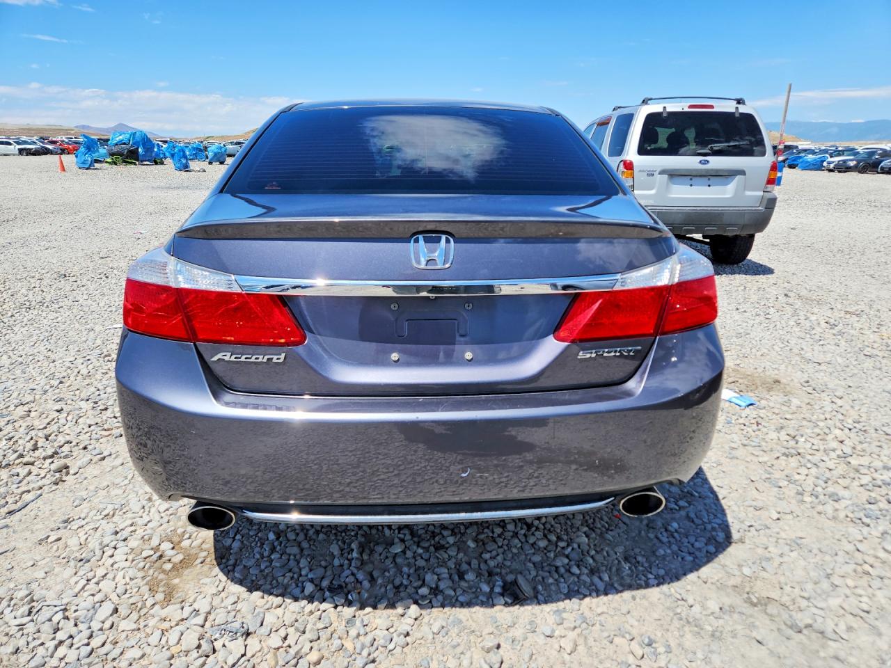 2015 Honda Accord Sport Gray vin: 1HGCR2F54FA109096