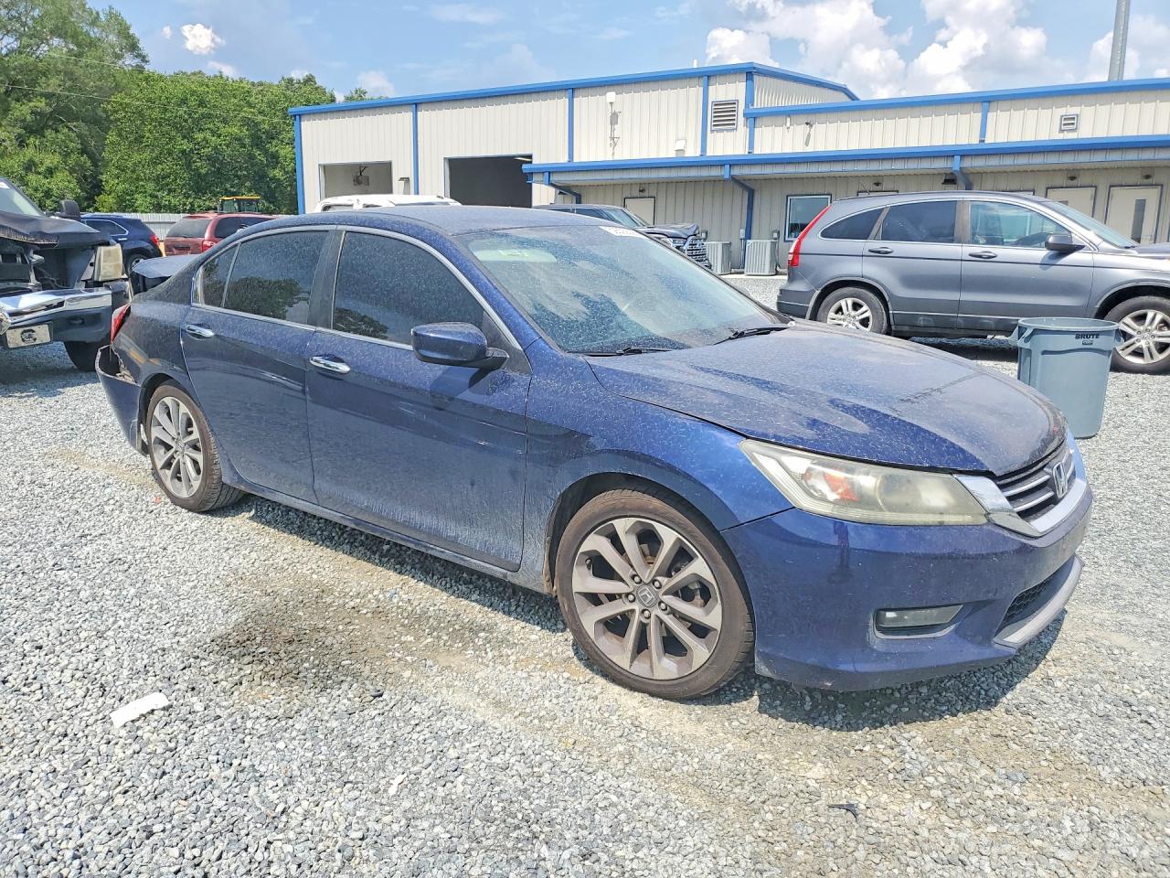 2015 Honda Accord Sport Синий vin: 1HGCR2F54FA142664
