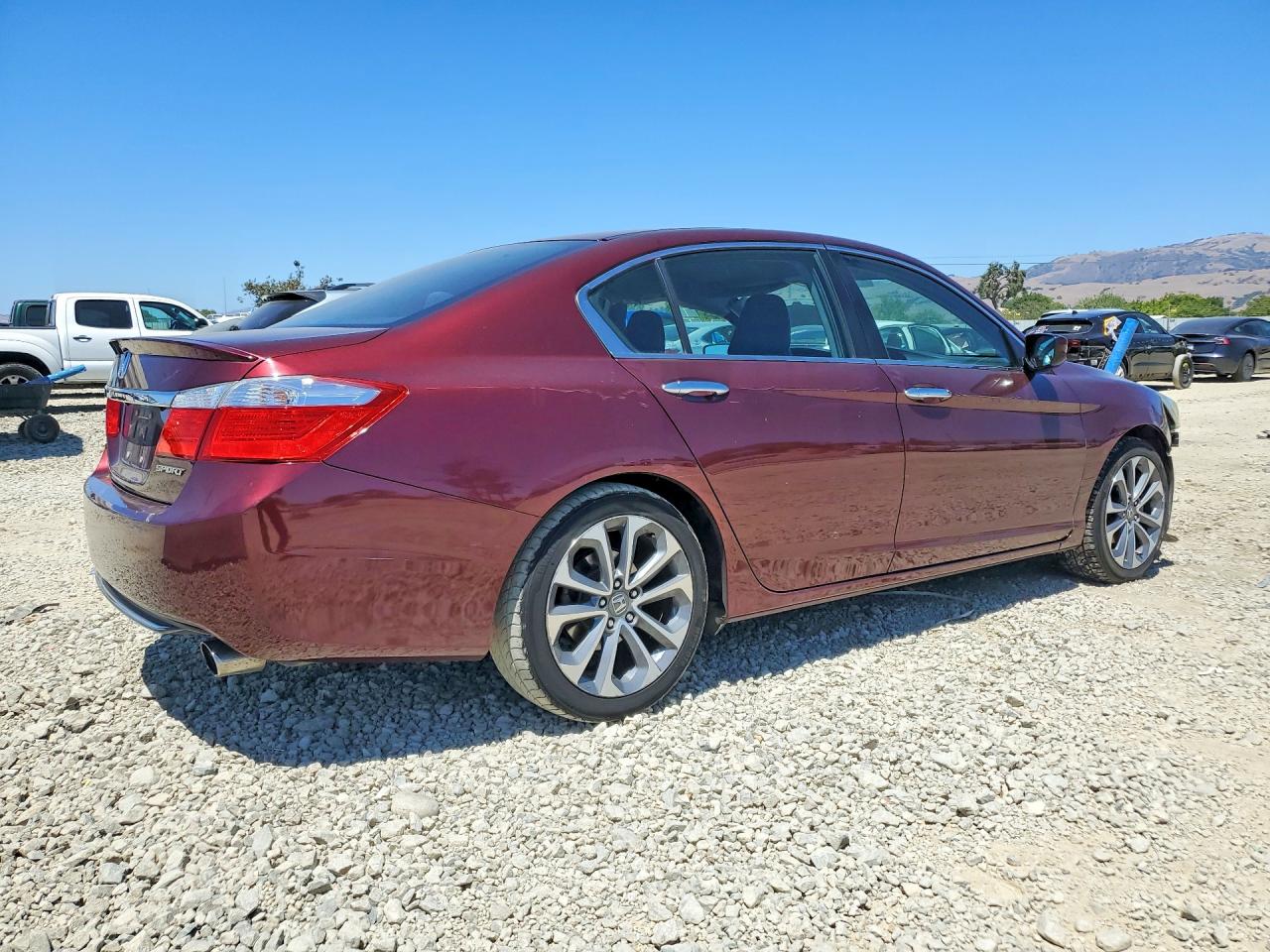 2015 Honda Accord Sport Burgundy vin: 1HGCR2F54FA152983
