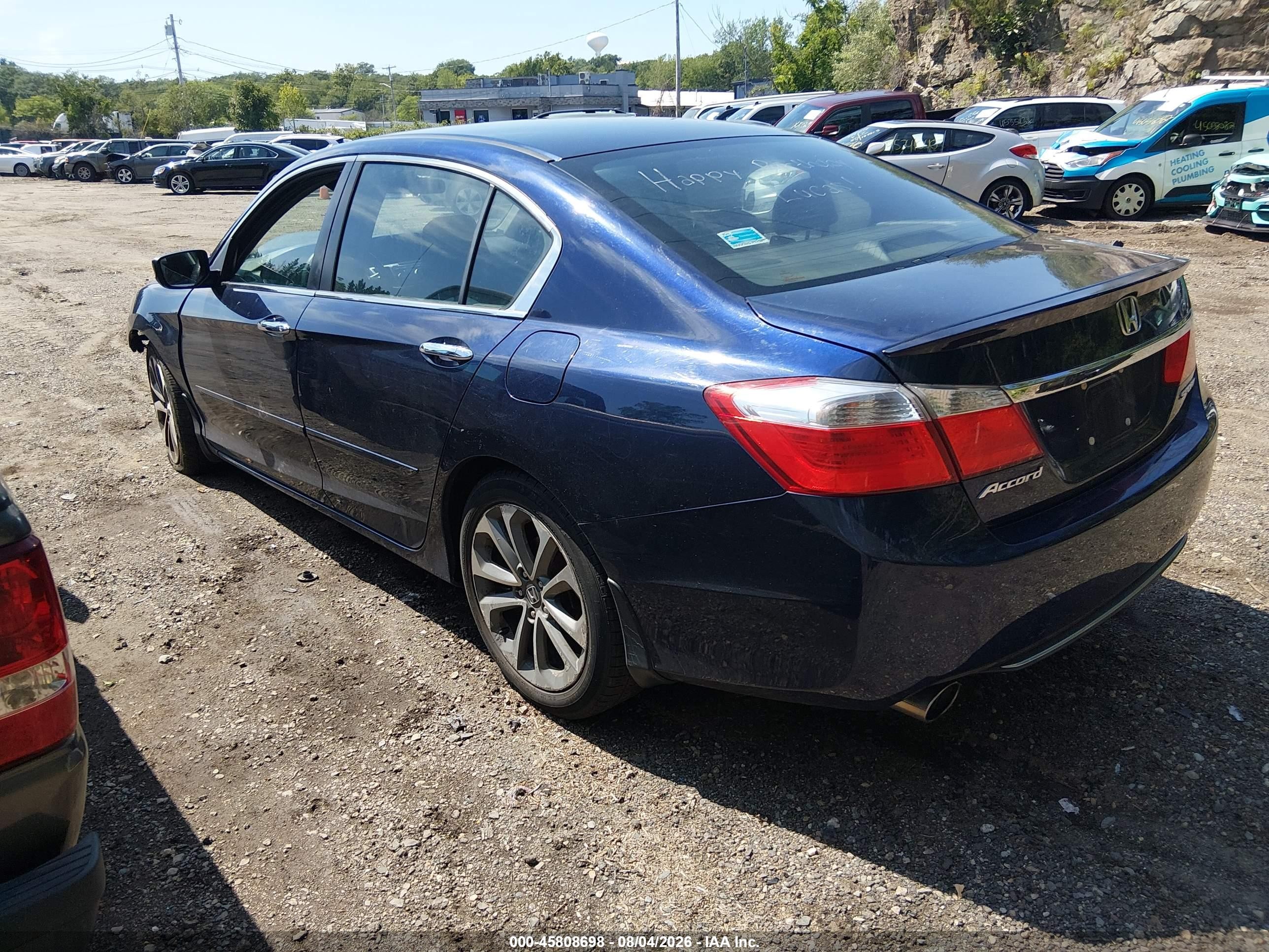 2015 Honda Accord Sport Blue vin: 1HGCR2F54FA154068