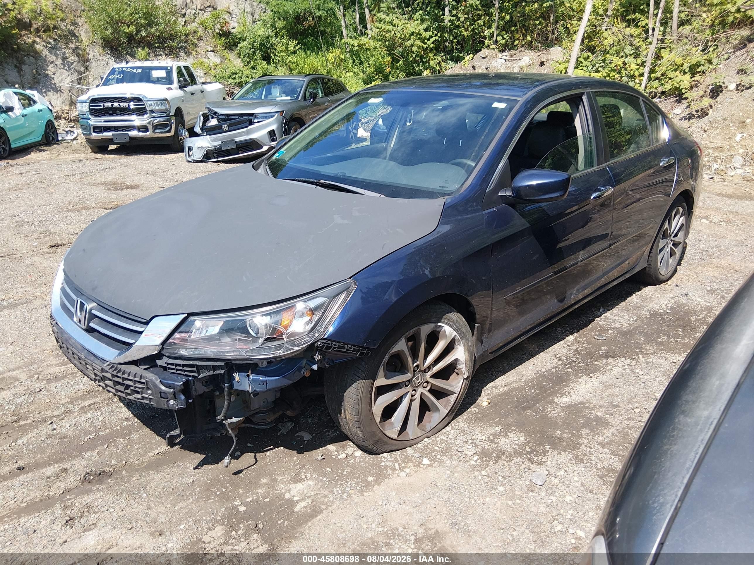 2015 Honda Accord Sport Blue vin: 1HGCR2F54FA154068