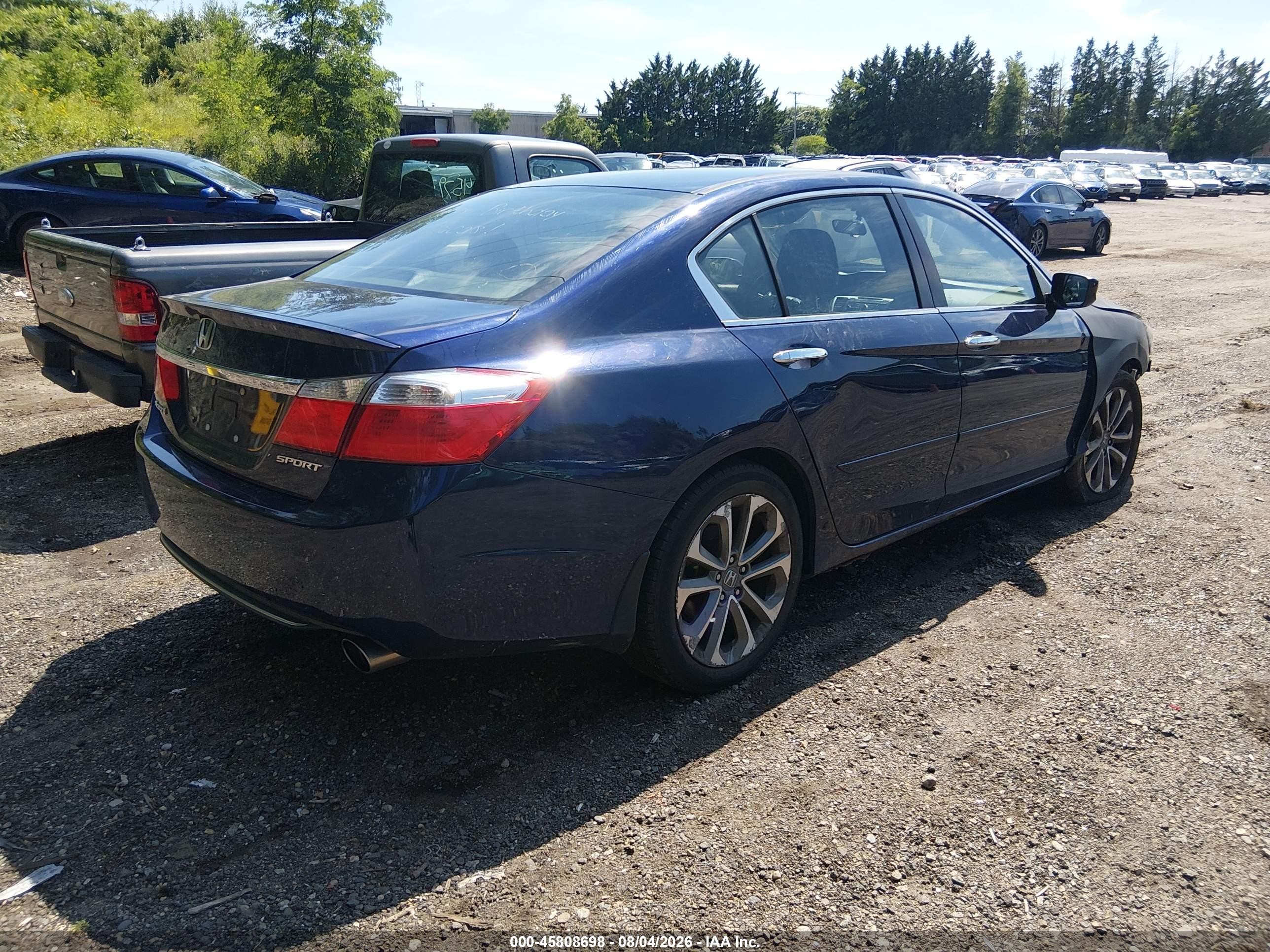 2015 Honda Accord Sport Blue vin: 1HGCR2F54FA154068