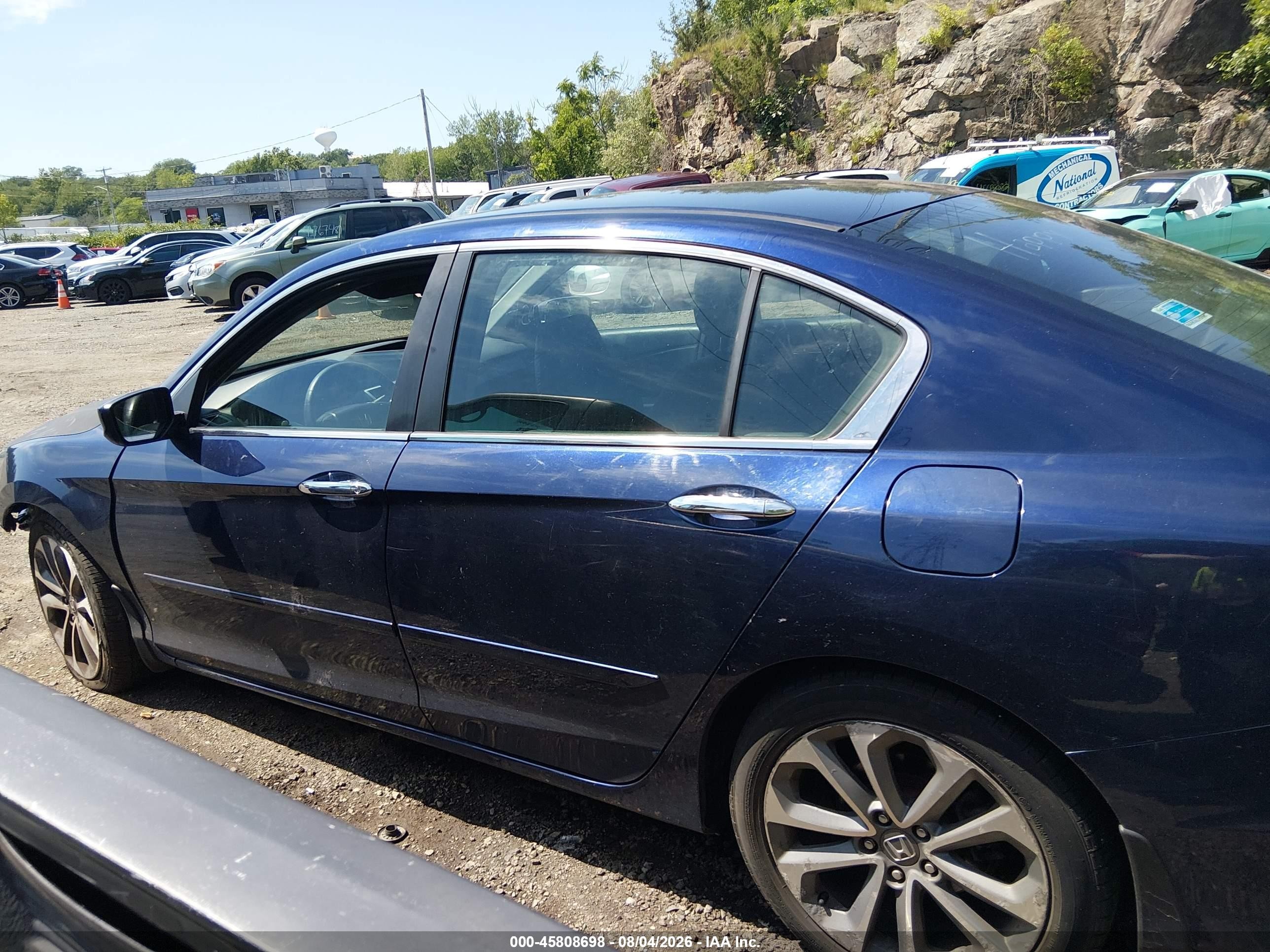 2015 Honda Accord Sport Blue vin: 1HGCR2F54FA154068