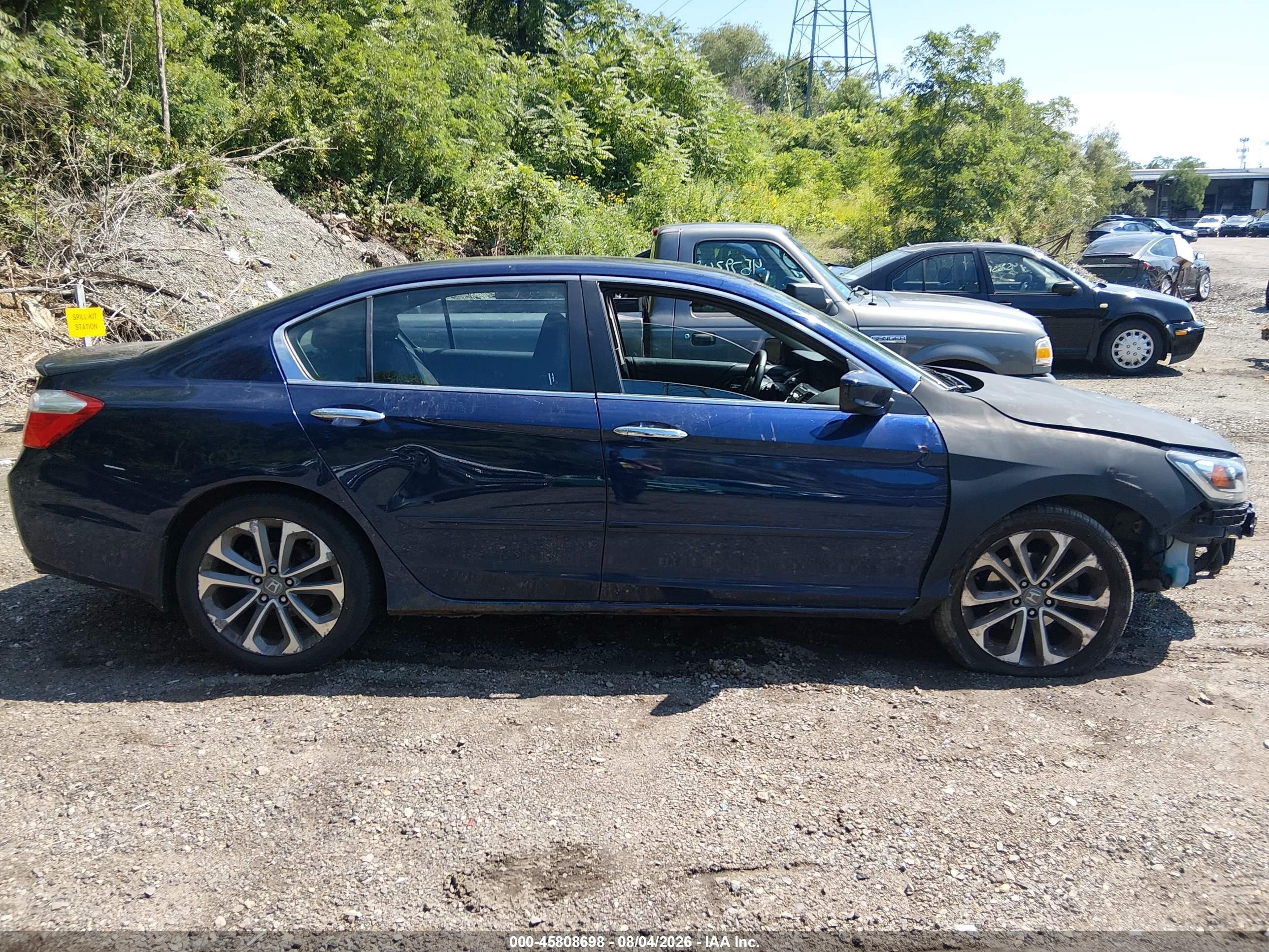 2015 Honda Accord Sport Blue vin: 1HGCR2F54FA154068